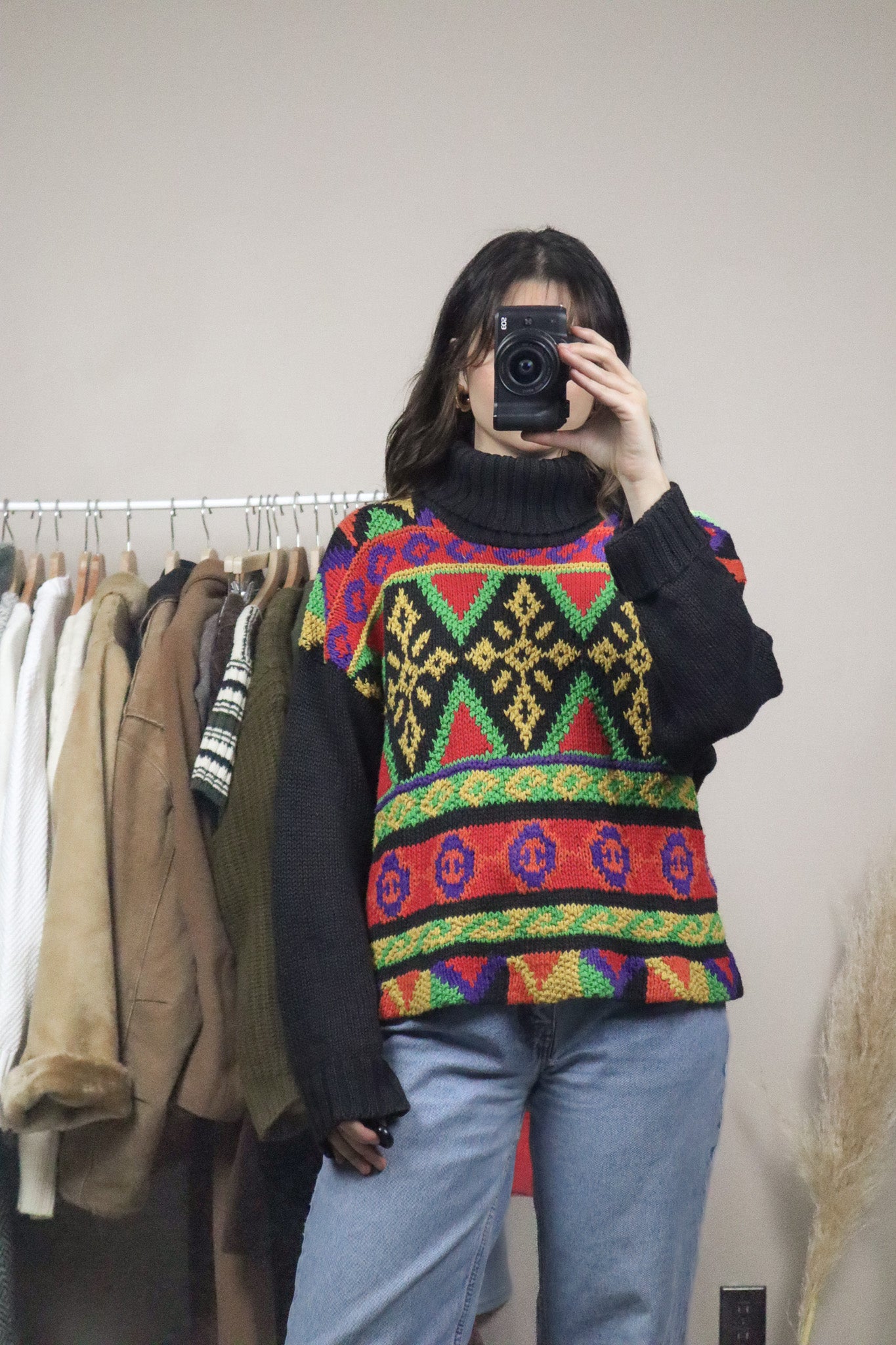 Vintage x Pattered Turtleneck (M)