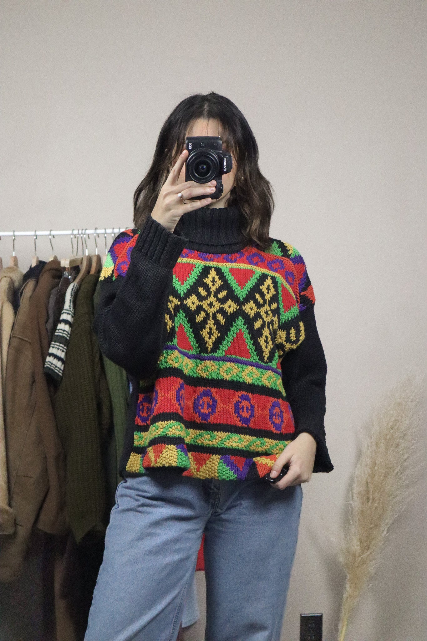 Vintage x Pattered Turtleneck (M)