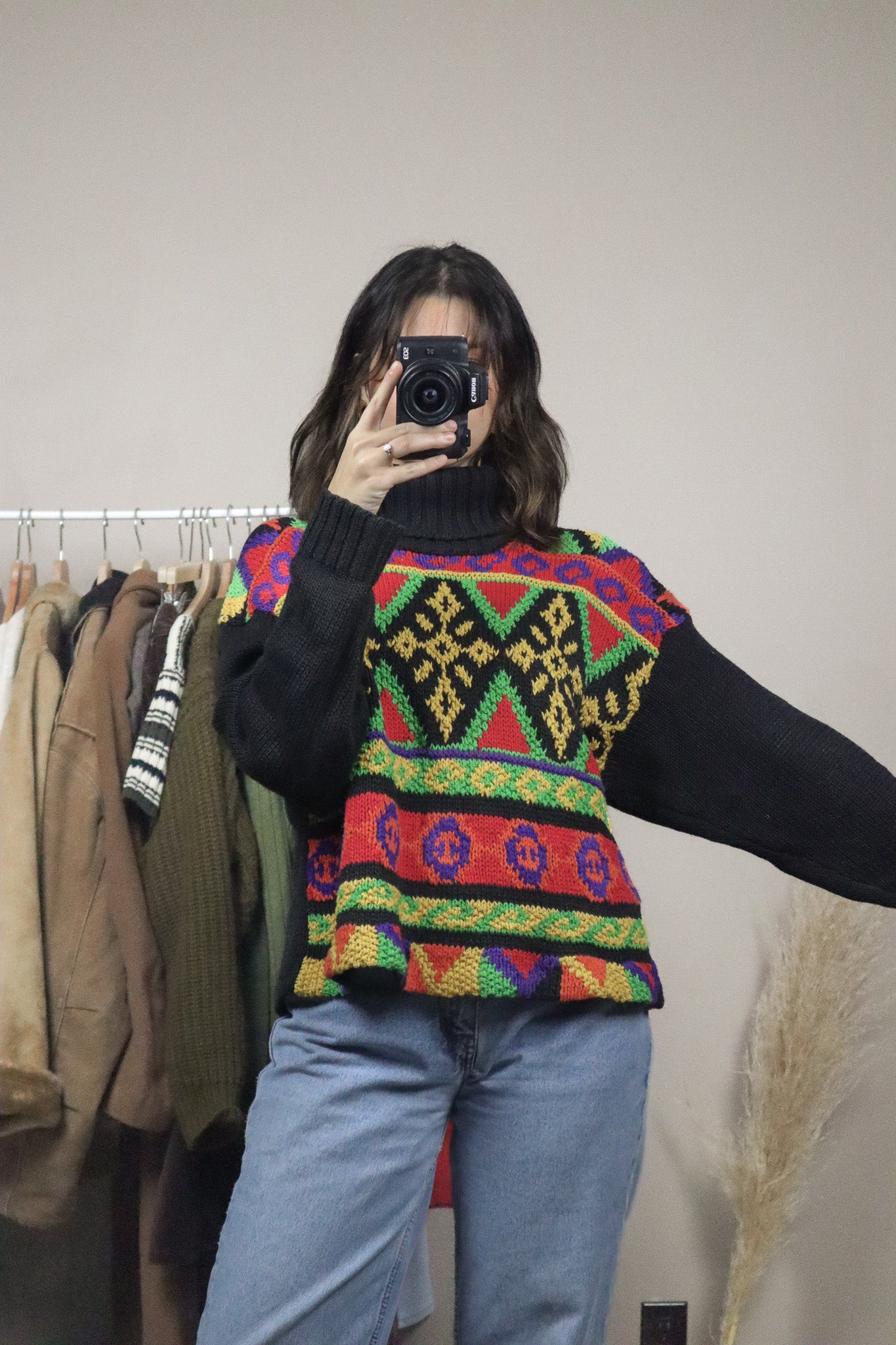 Vintage x Pattered Turtleneck (M)