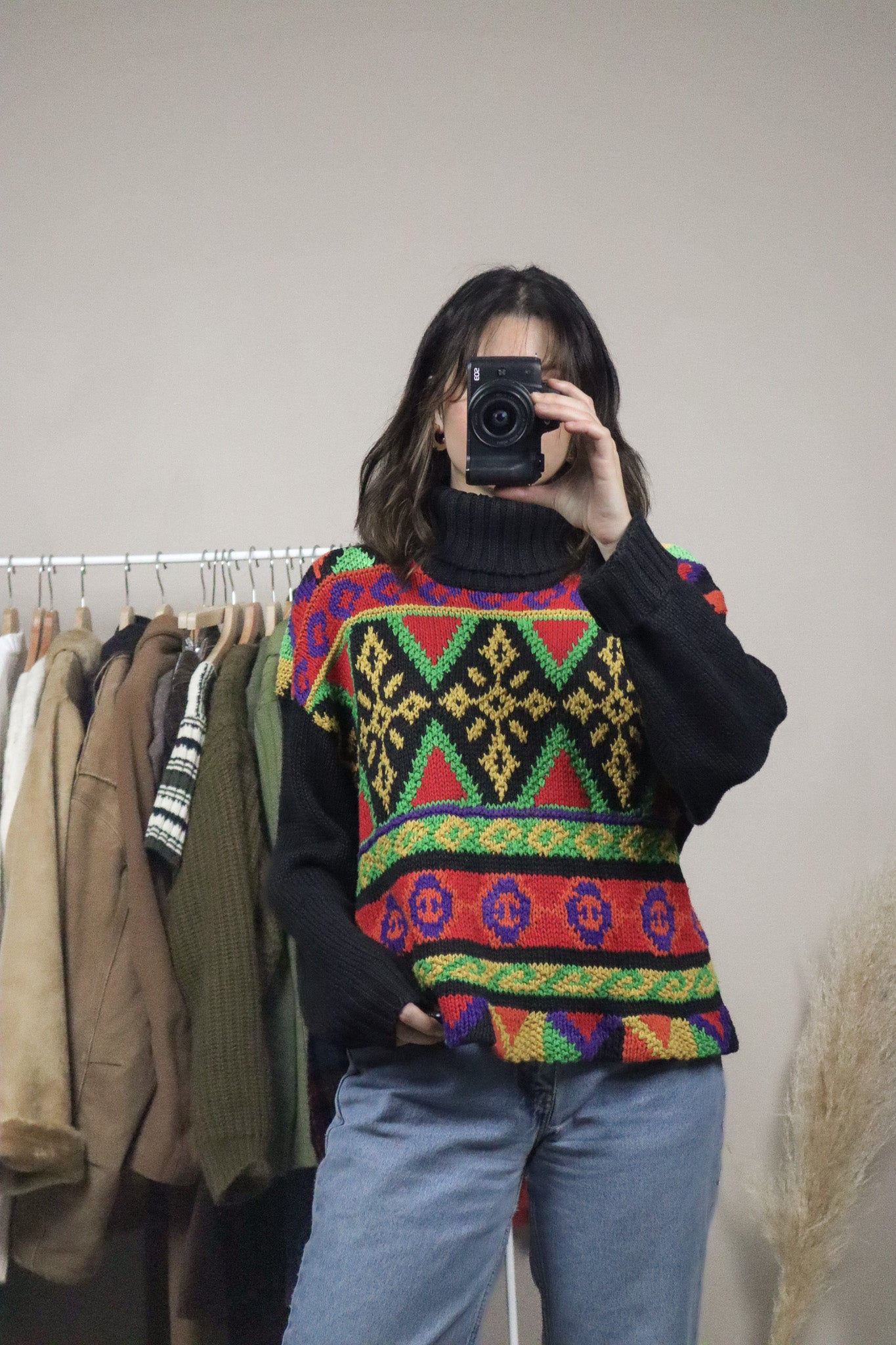 Vintage x Pattered Turtleneck (M)