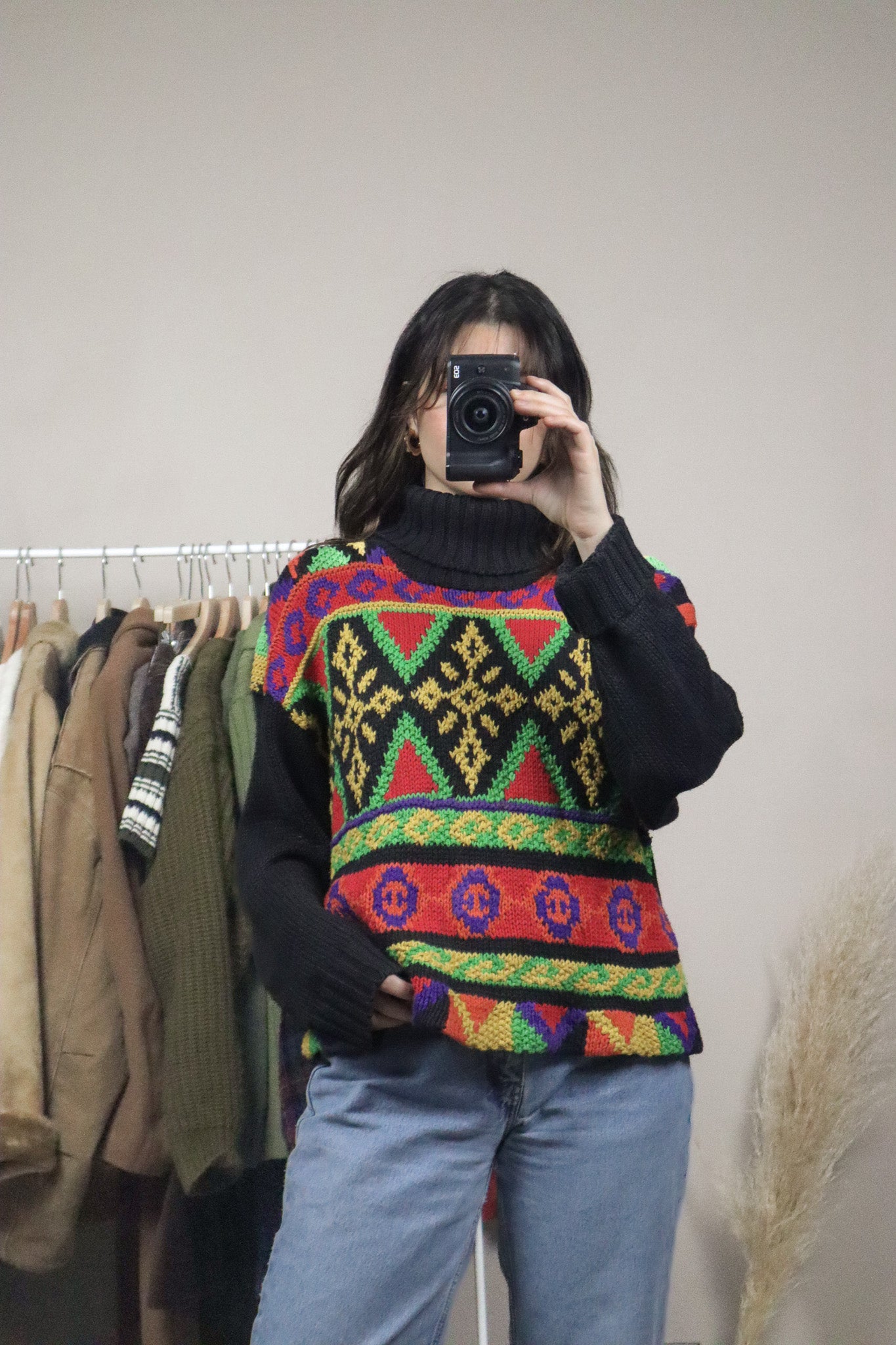 Vintage x Pattered Turtleneck (M)