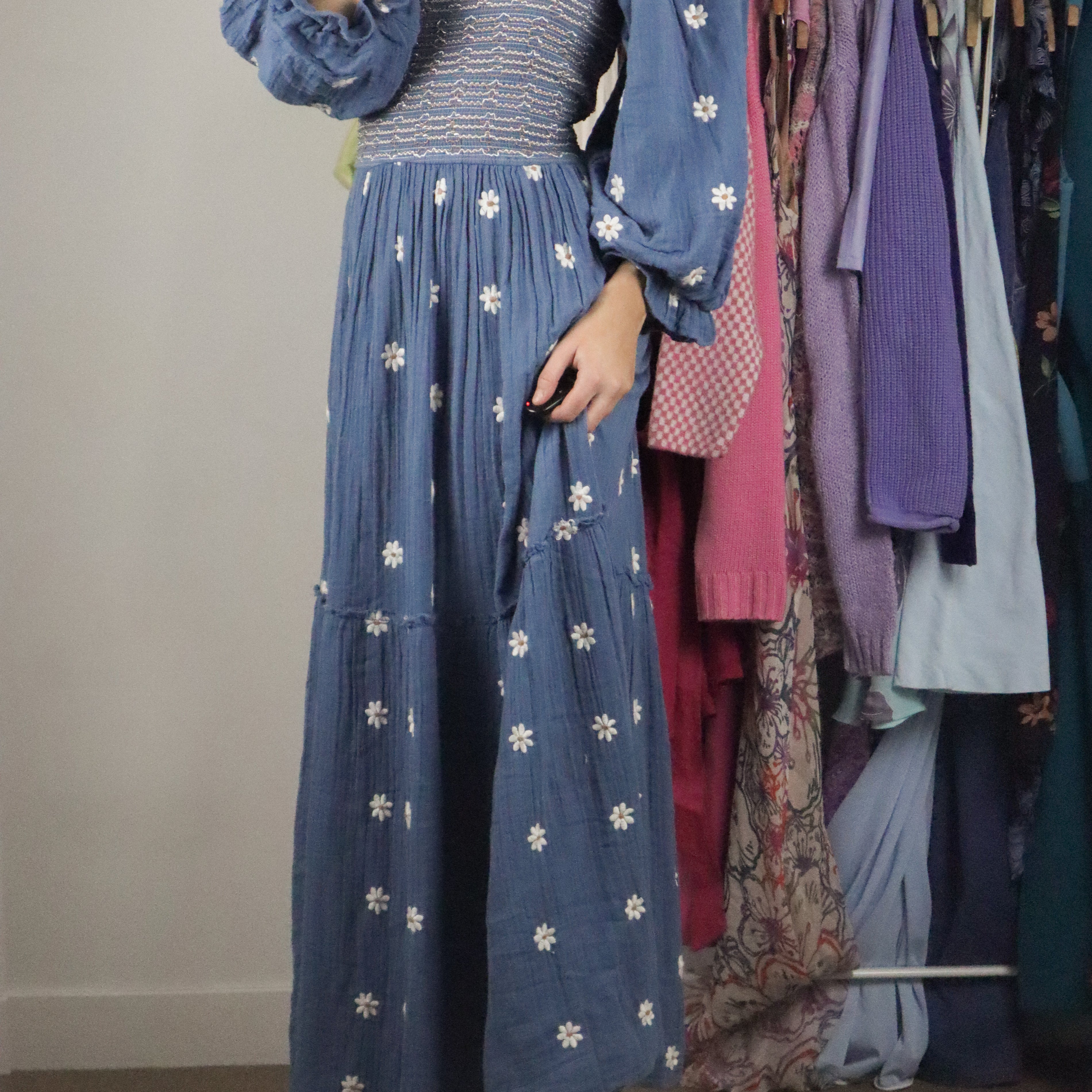 Free People x Daisy Embroidered Dress (L/XL)