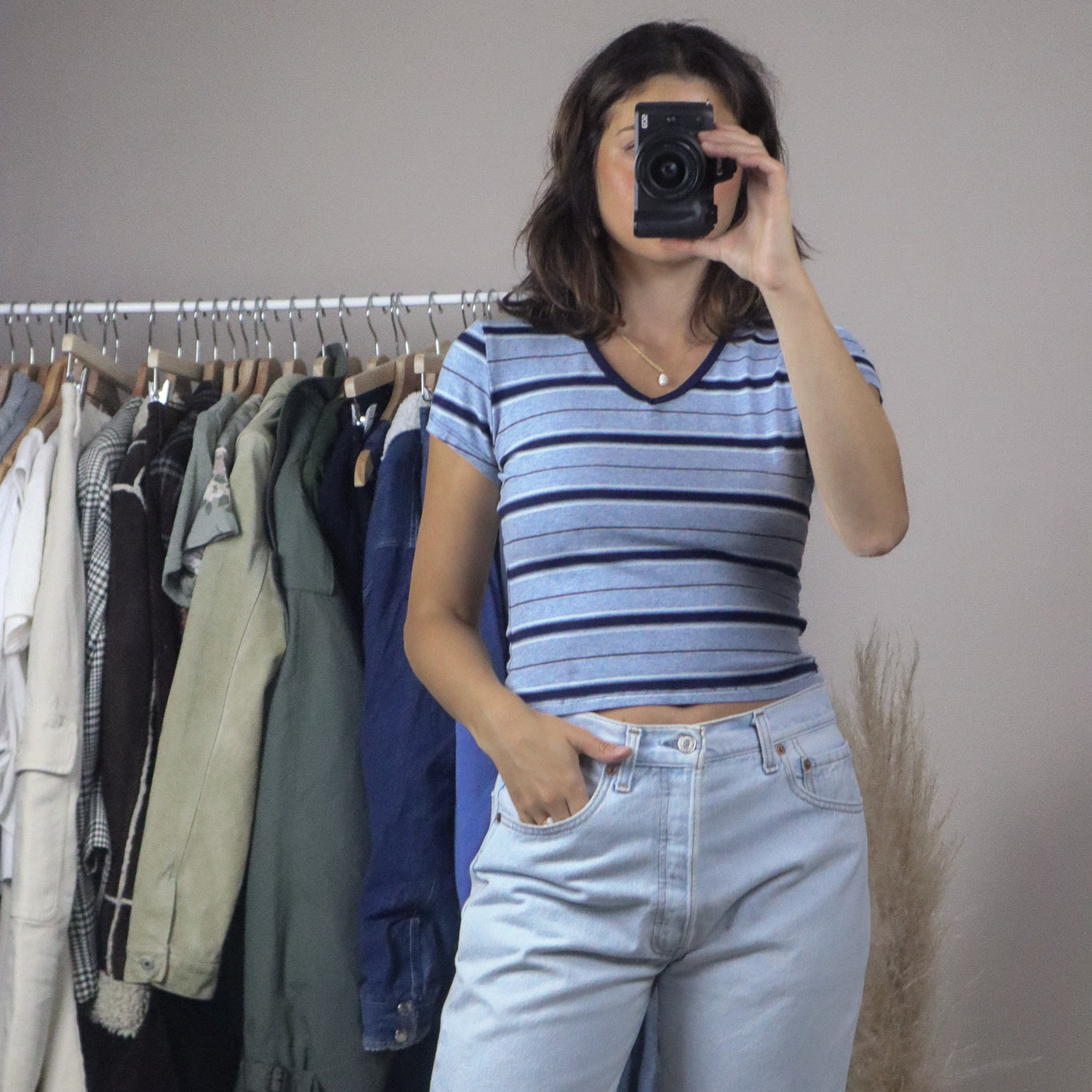 Vintage x Striped T-Shirt (S)