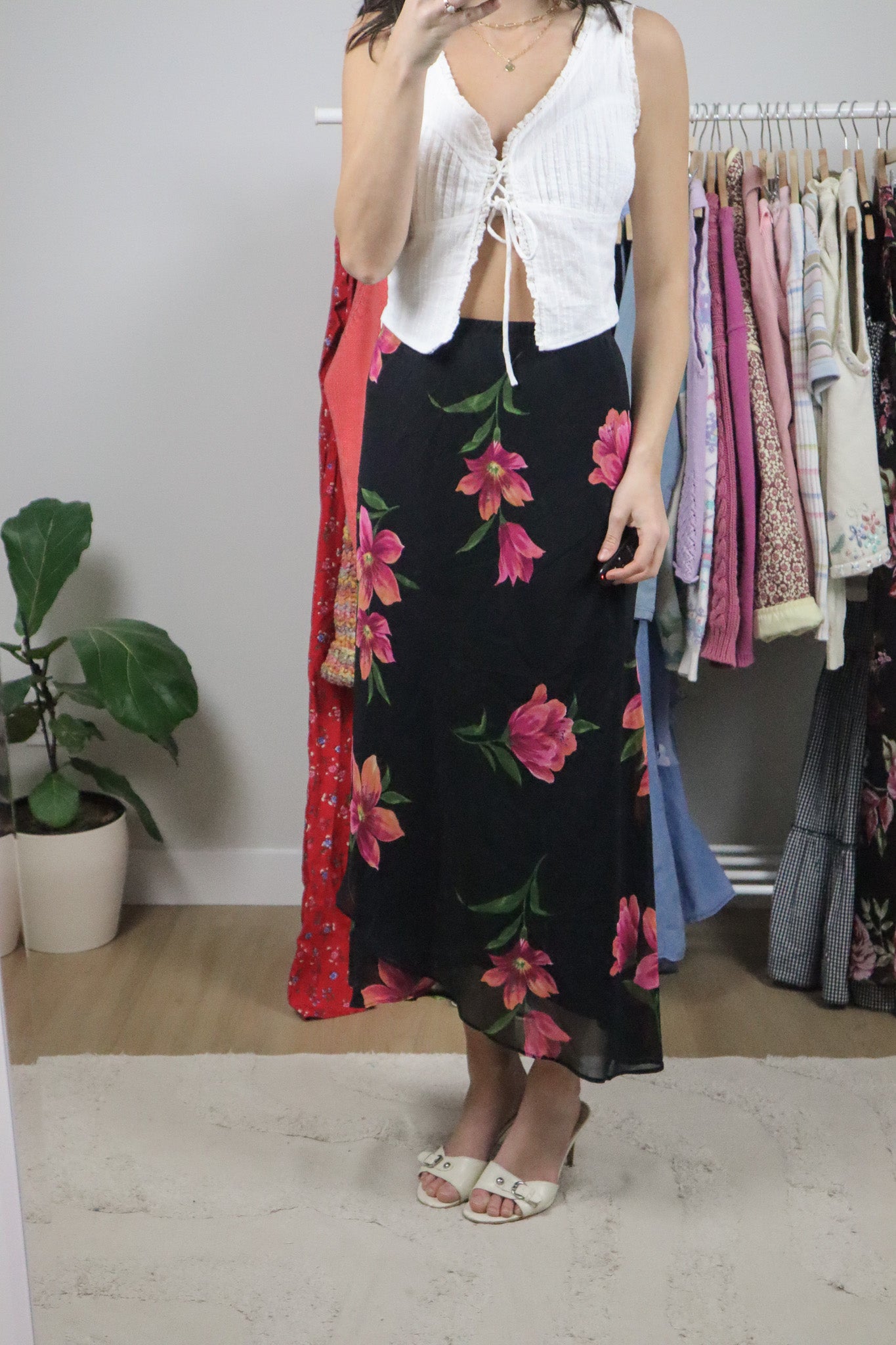 Vintage x Floral Maxi Skirt (14/16)