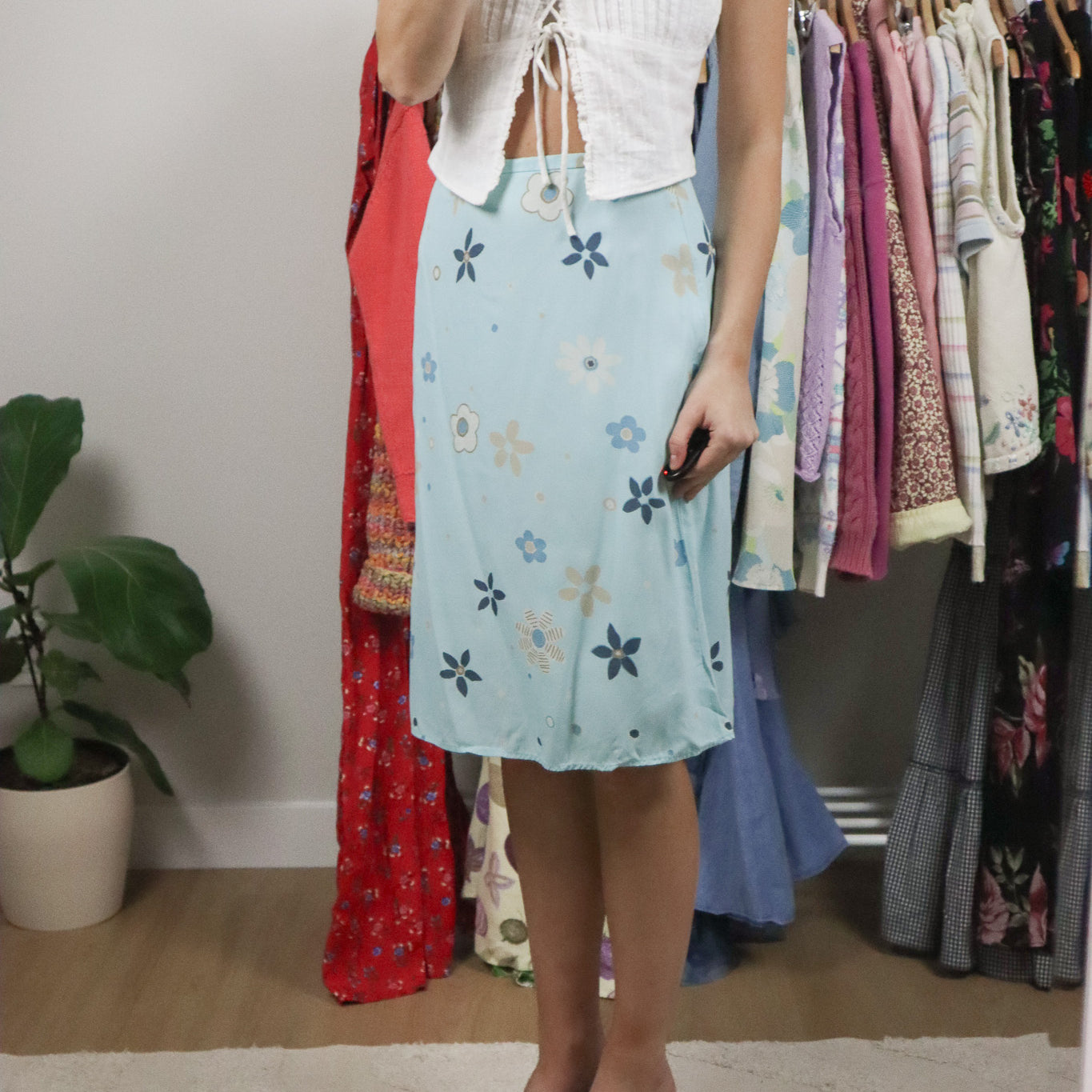 Made in Canada x Vintage x Flora Midi Skirt (10)