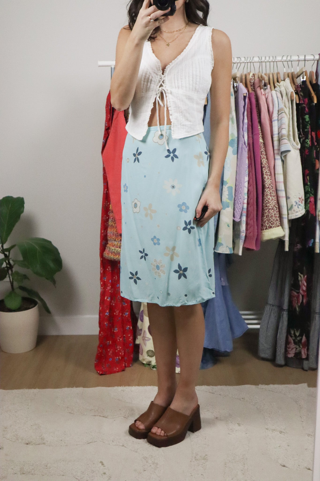 Made in Canada x Vintage x Flora Midi Skirt (10)