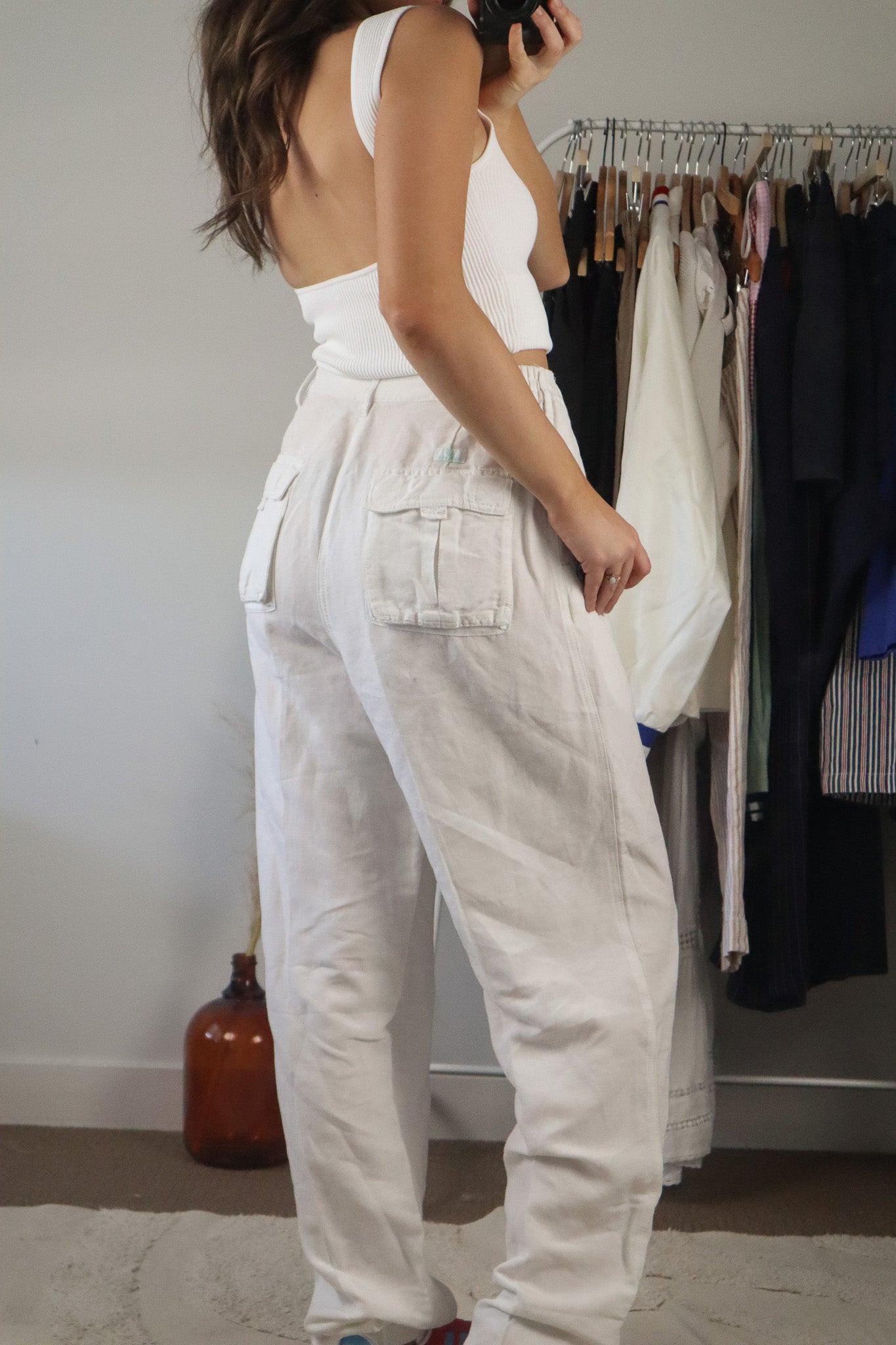 Vintage x Linen Blend Trousers (32)
