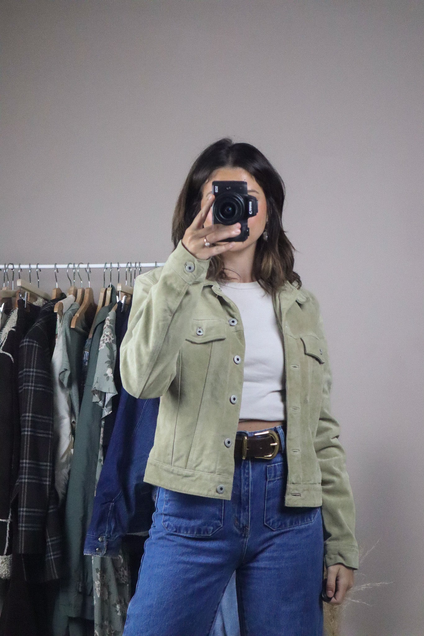 Vintage x Suede Cropped Jacket (XS/S)
