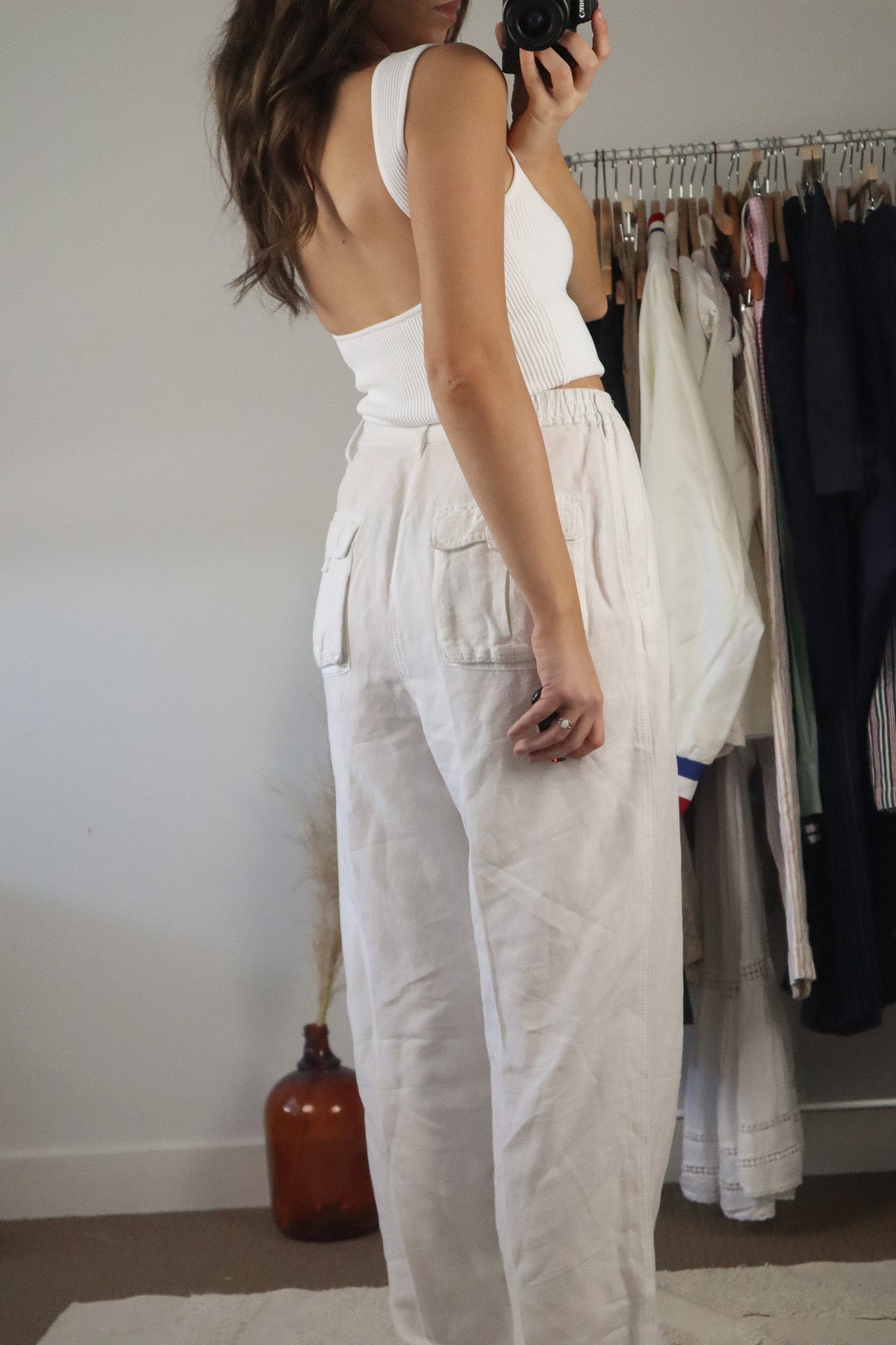 Vintage x Linen Blend Trousers (32)
