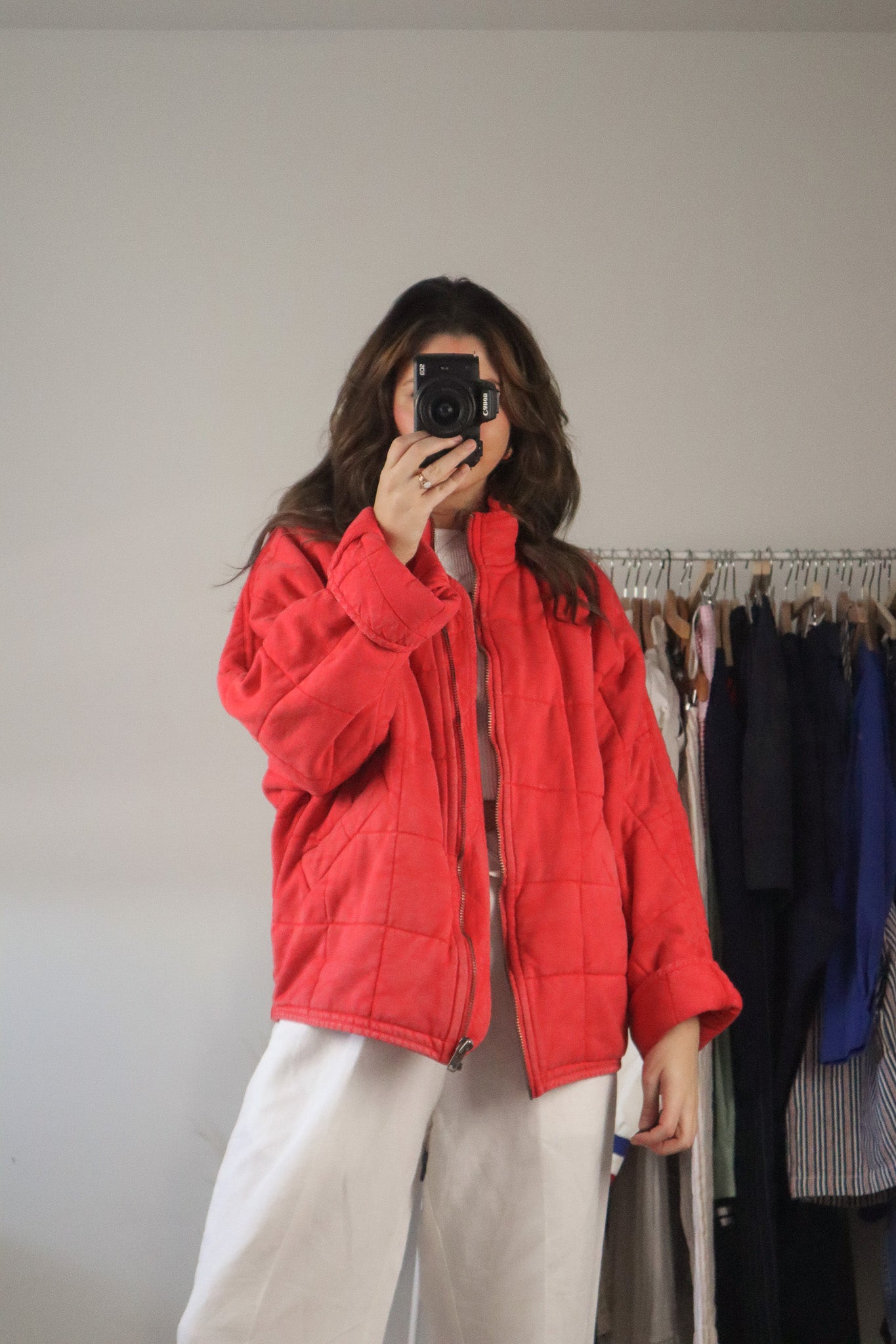 Free People x Quilted Jacket (S/M)