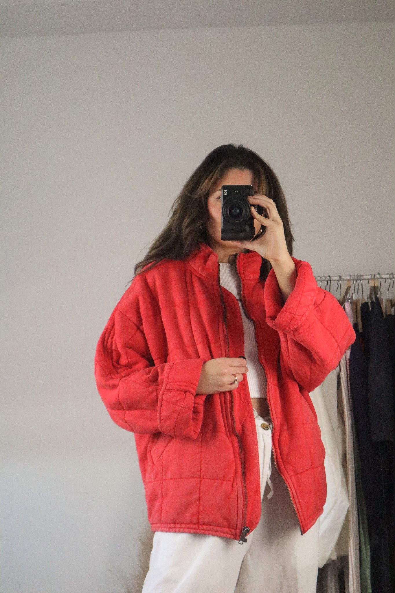 Free People x Quilted Jacket (S/M)