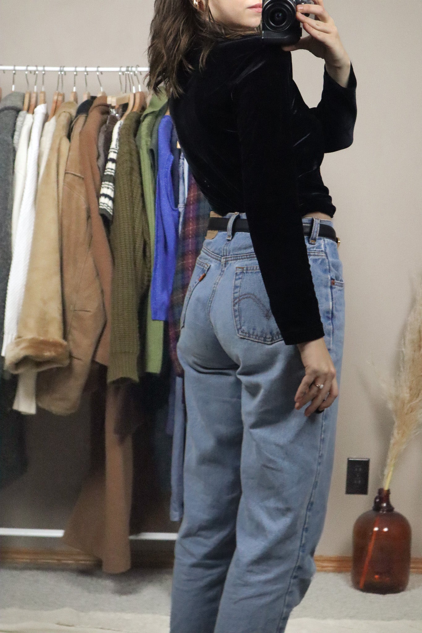 Made in Korea x Vintage x Velvet Long Sleeve (S)