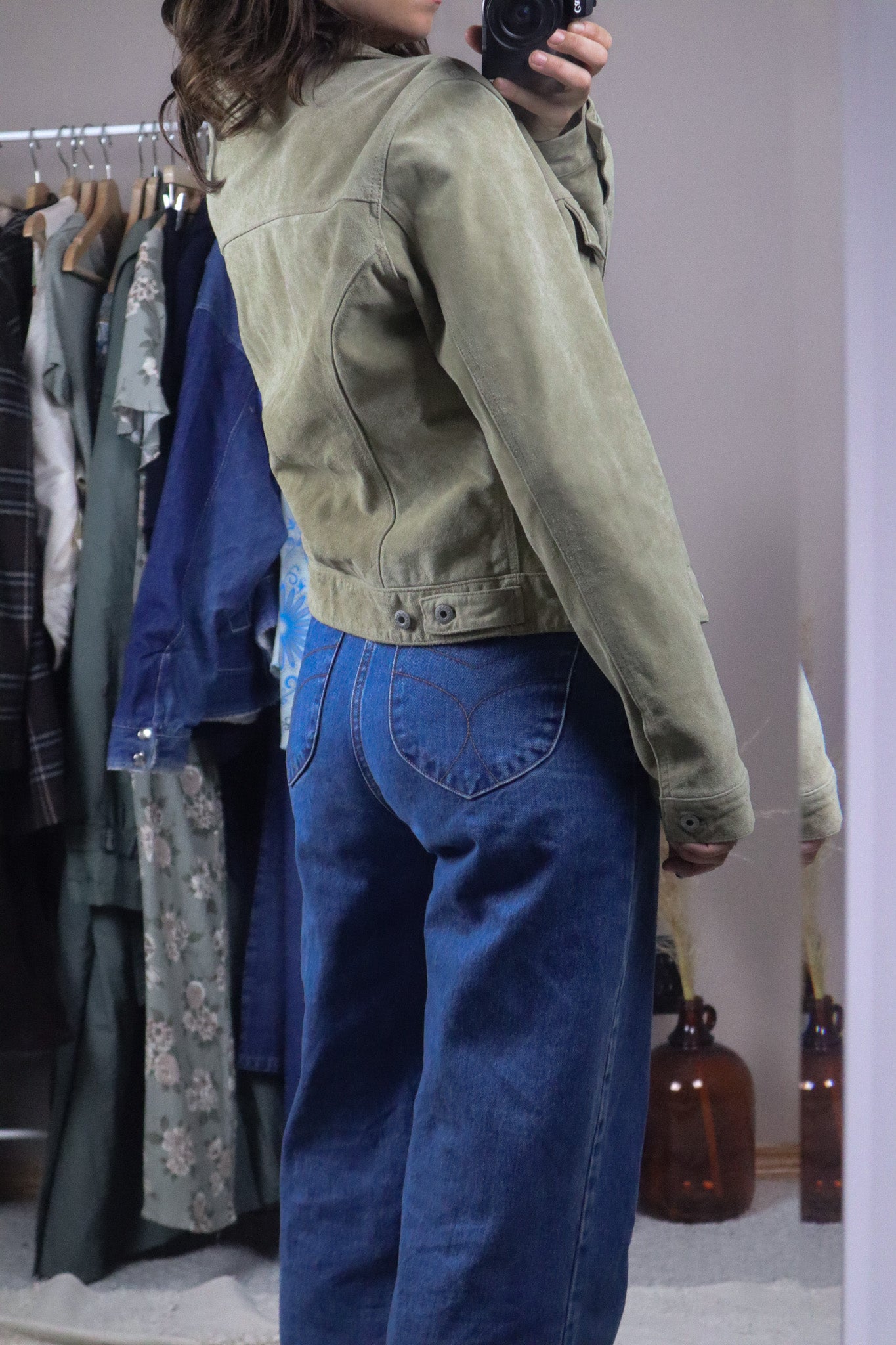 Vintage x Suede Cropped Jacket (XS/S)