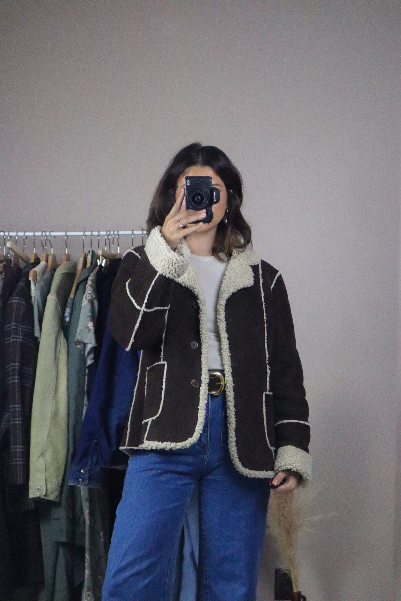 Calvin Klien x Sherpa Lined Jacket (S/M)