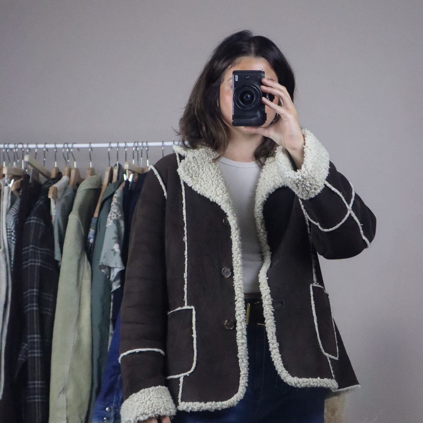 Calvin Klien x Sherpa Lined Jacket (S/M)