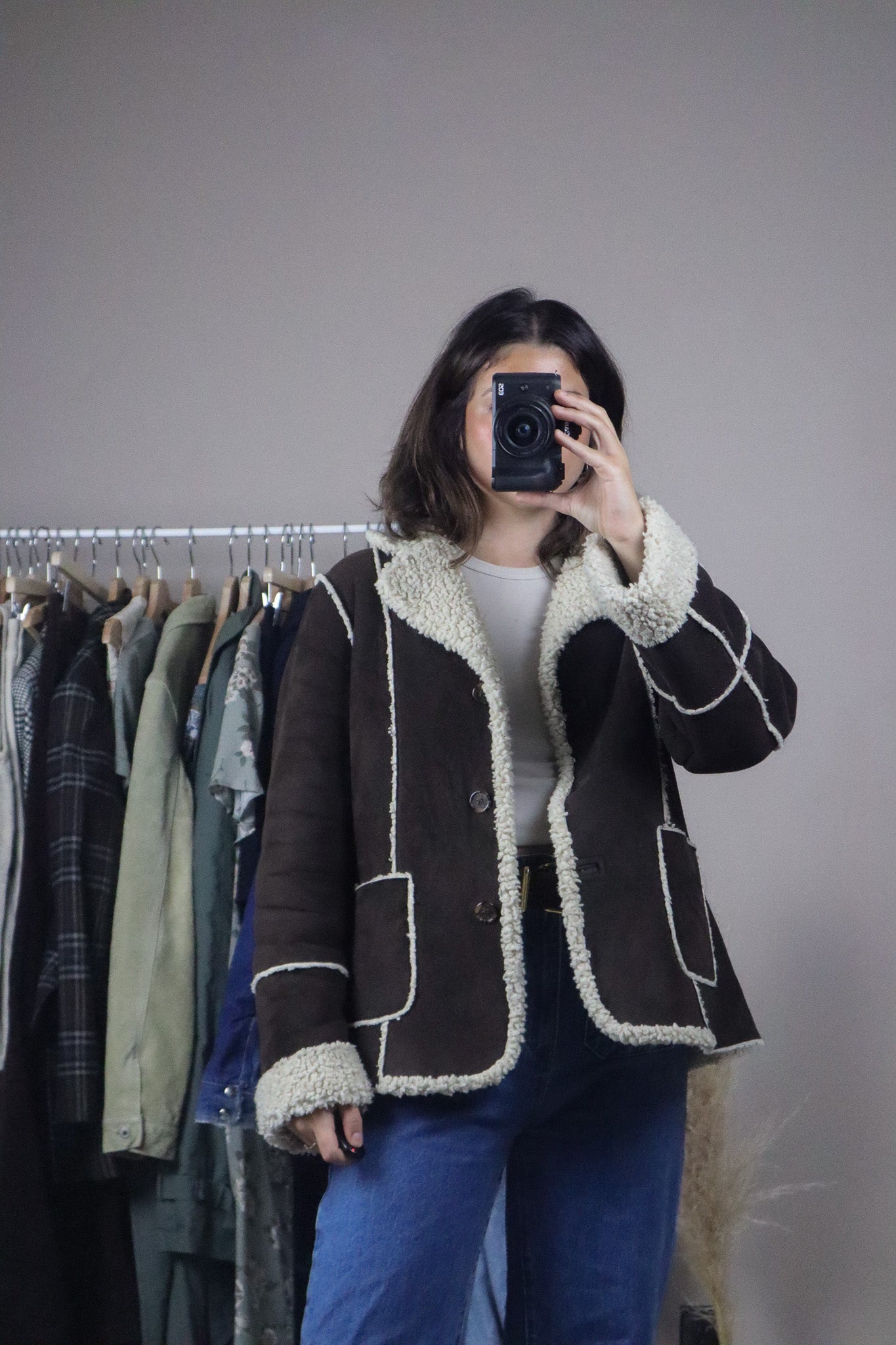 Calvin Klien x Sherpa Lined Jacket (S/M)