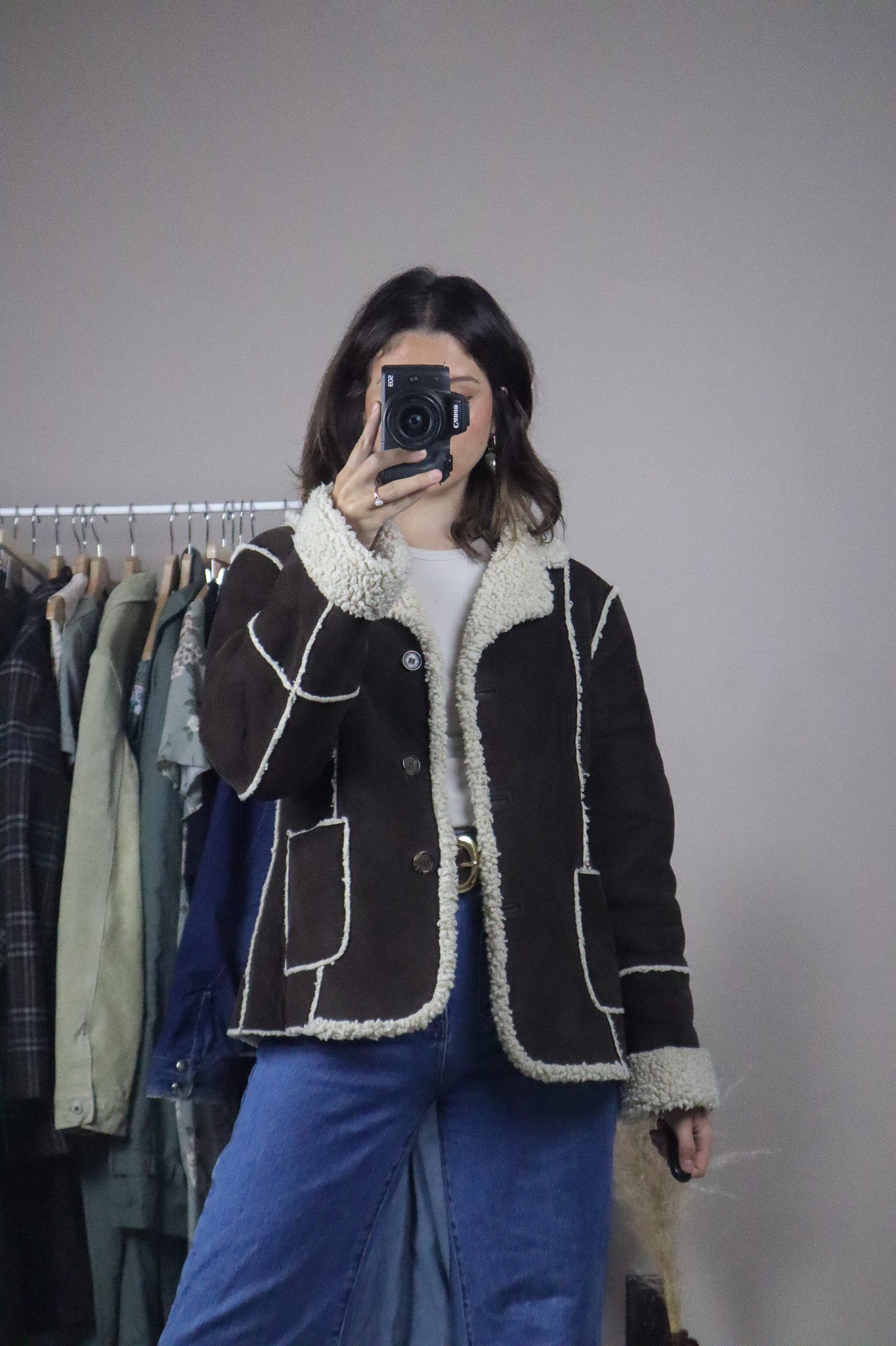 Calvin Klien x Sherpa Lined Jacket (S/M)