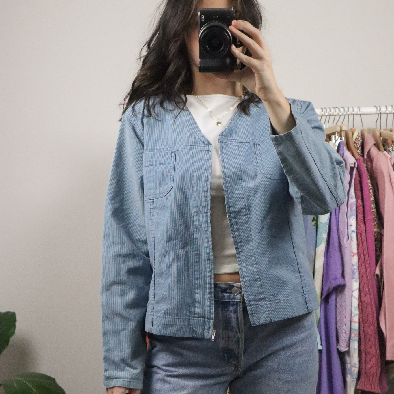 Made in Canada x Vintage x Pinstrip Lightweight Jacket (4-8)
