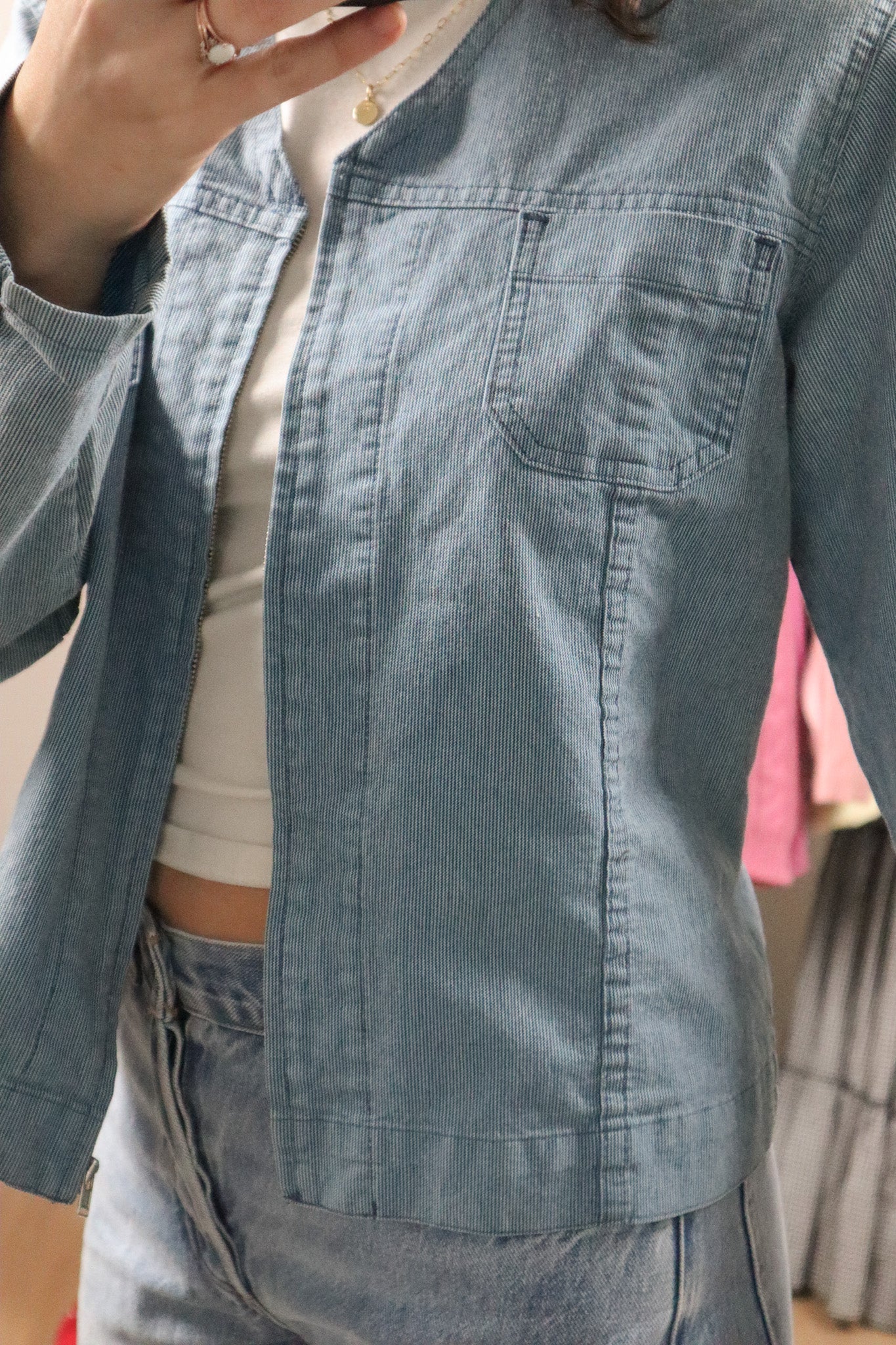 Made in Canada x Vintage x Pinstrip Lightweight Jacket (4-8)