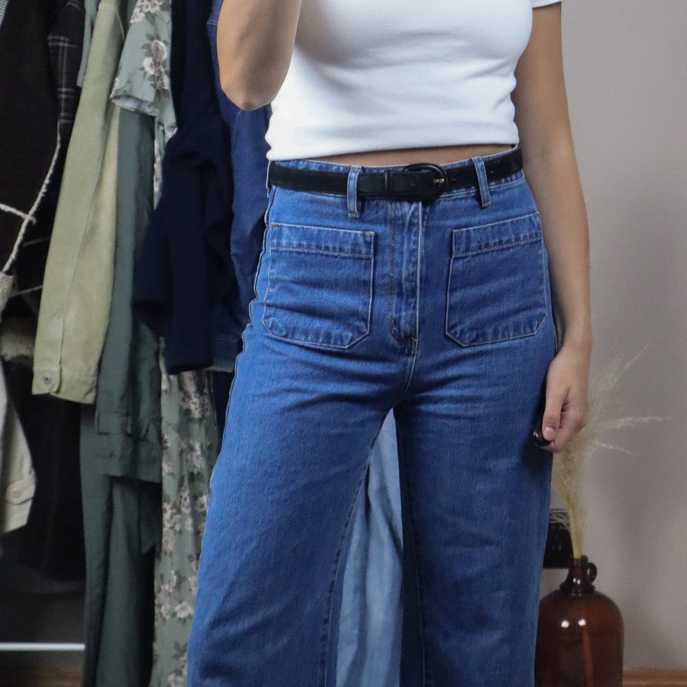 Made in Italy x Vintage x Suede Belt (XS/S)