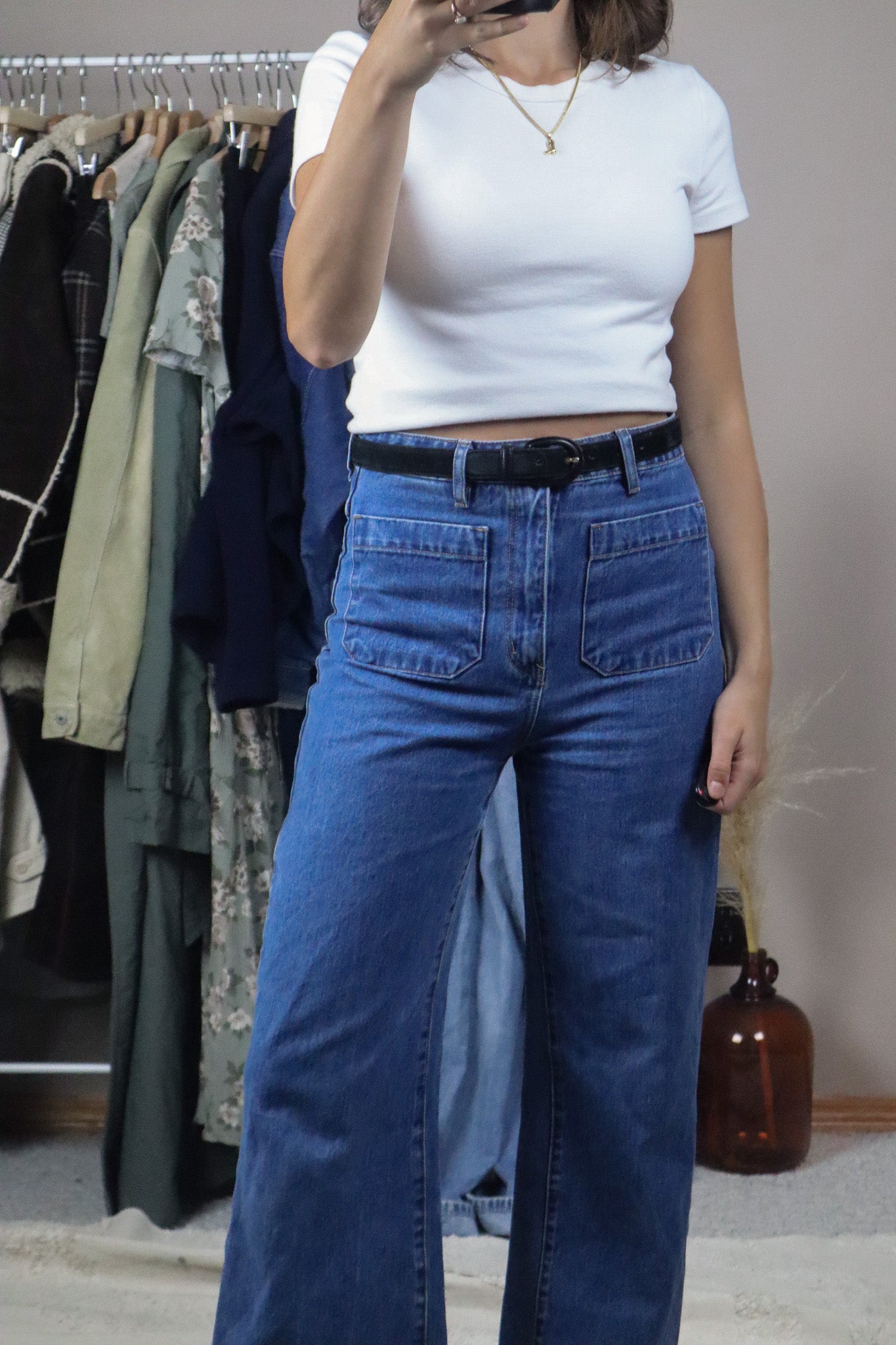 Made in Italy x Vintage x Suede Belt (XS/S)