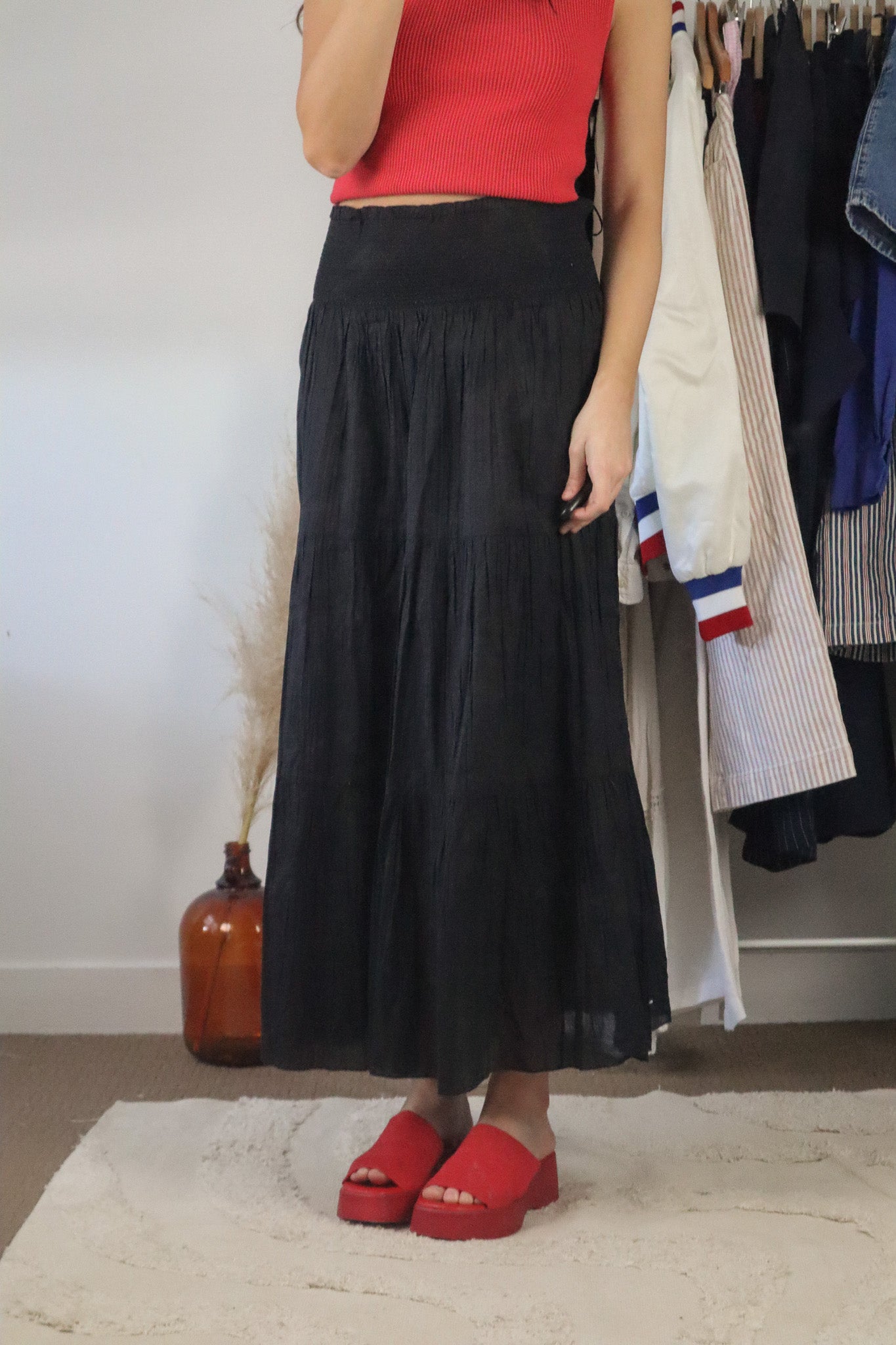 Vintage x Maxi Skirt (L)