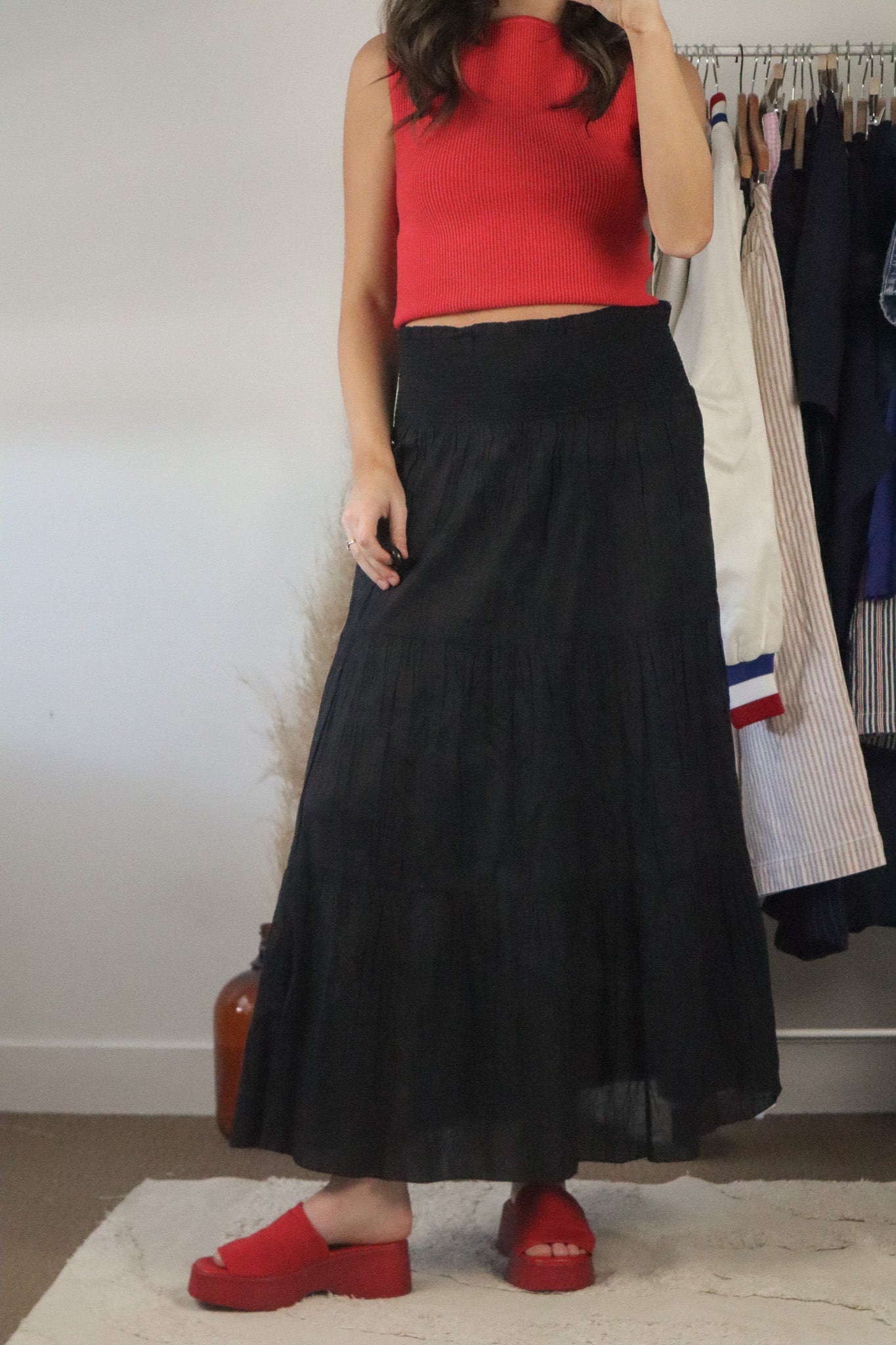 Vintage x Maxi Skirt (L)