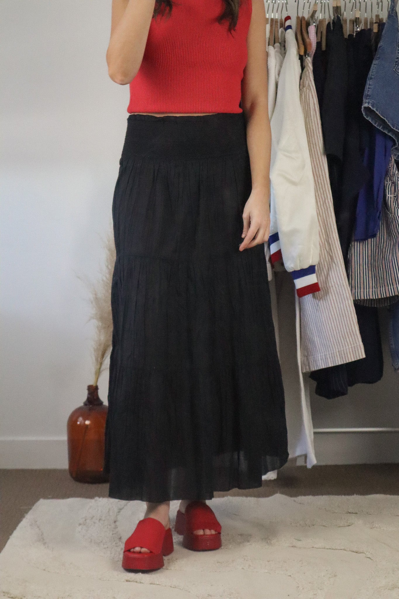Vintage x Maxi Skirt (L)