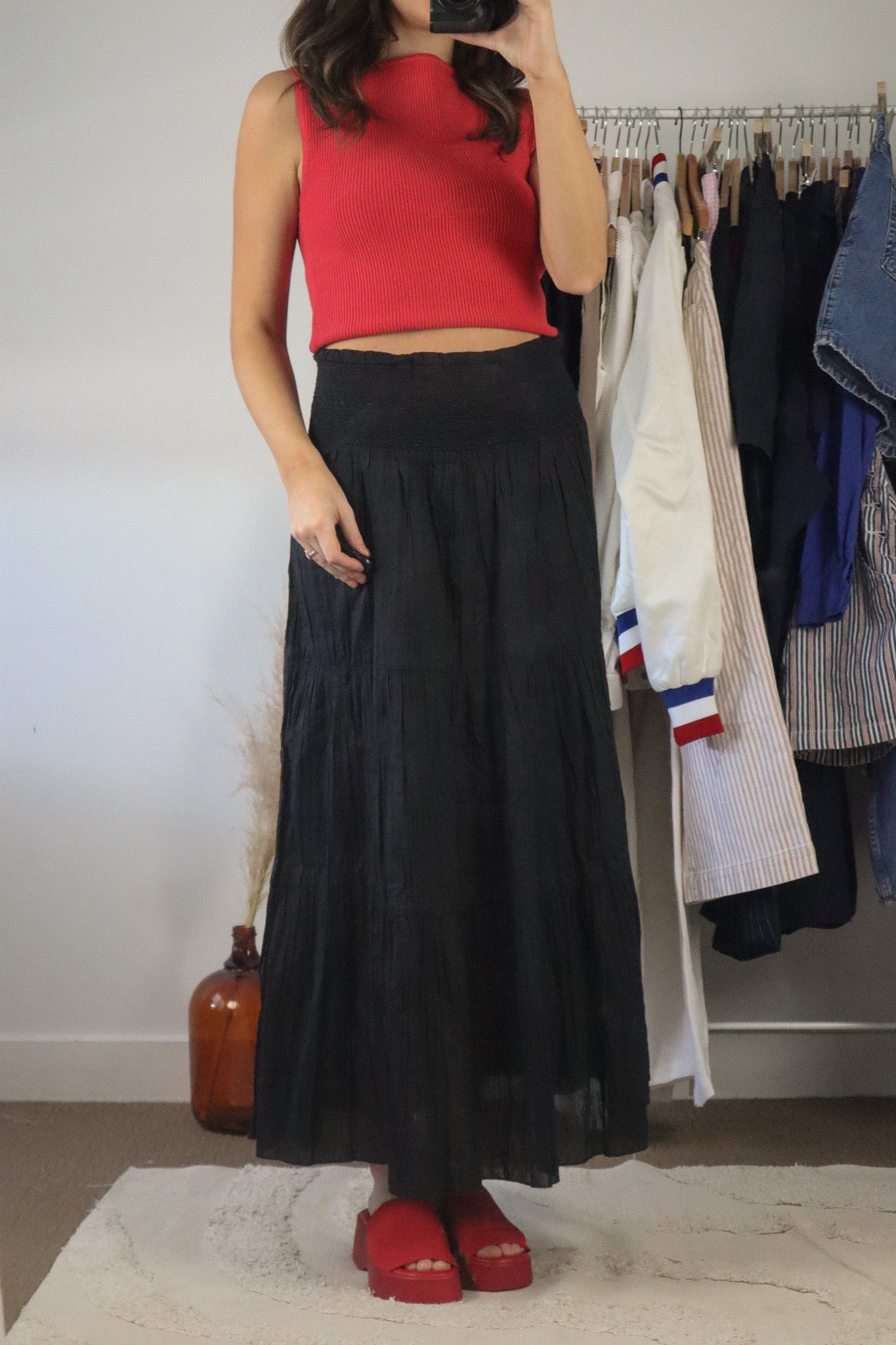 Vintage x Maxi Skirt (L)