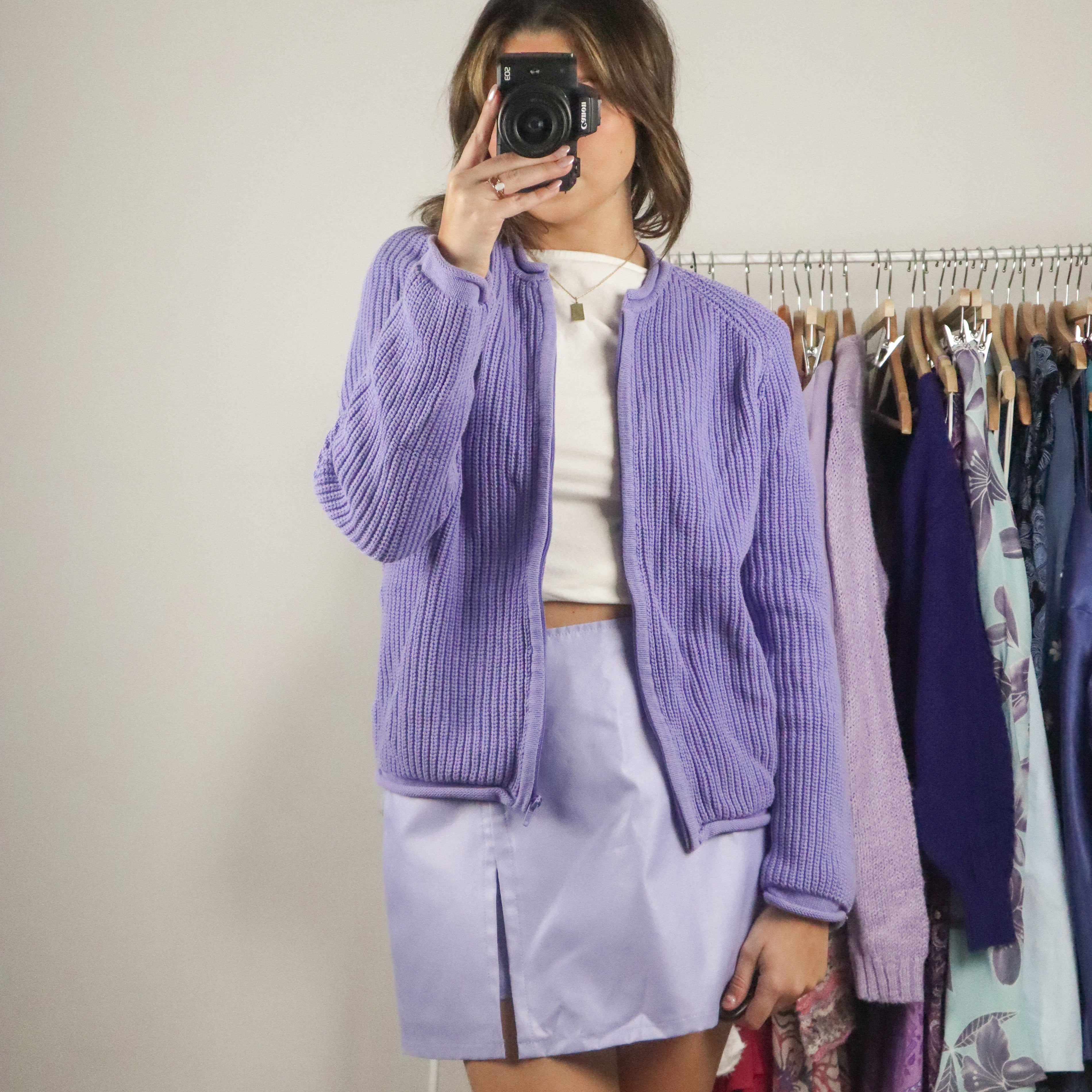 Vintage x Zip Up Sweater (S/M)