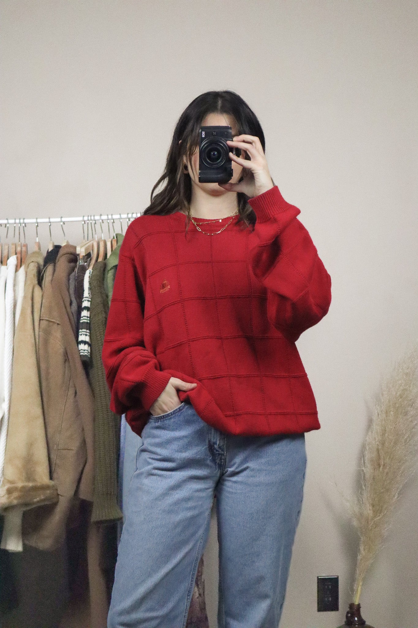 Vintage x Patterned Knit (L)