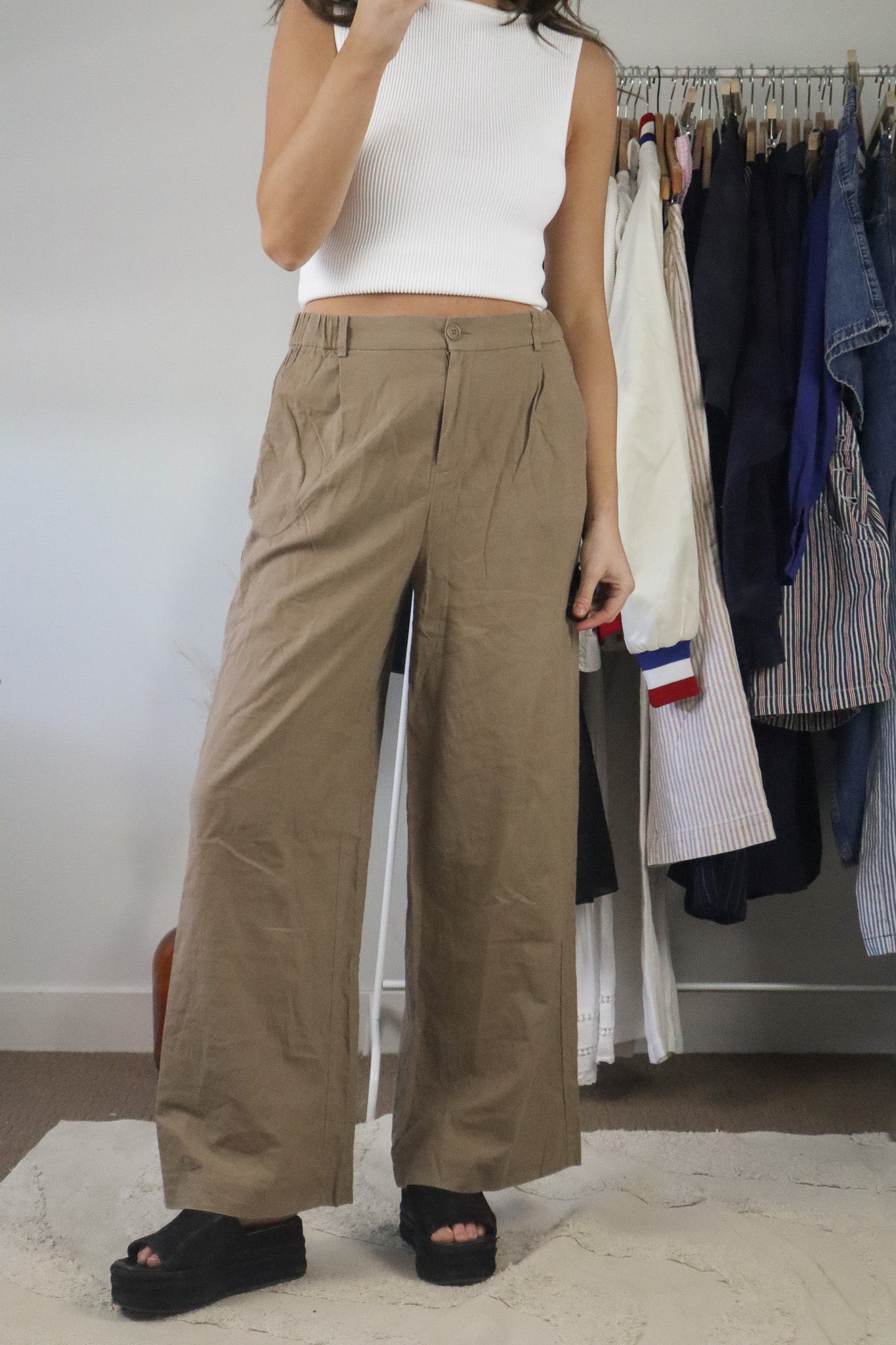 Modern x Linen Blend Pants (M)