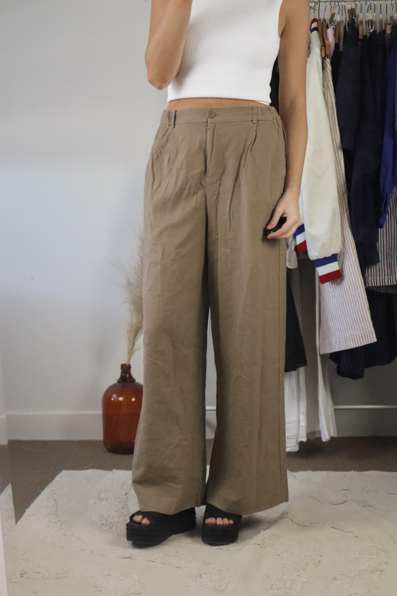 Modern x Linen Blend Pants (M)