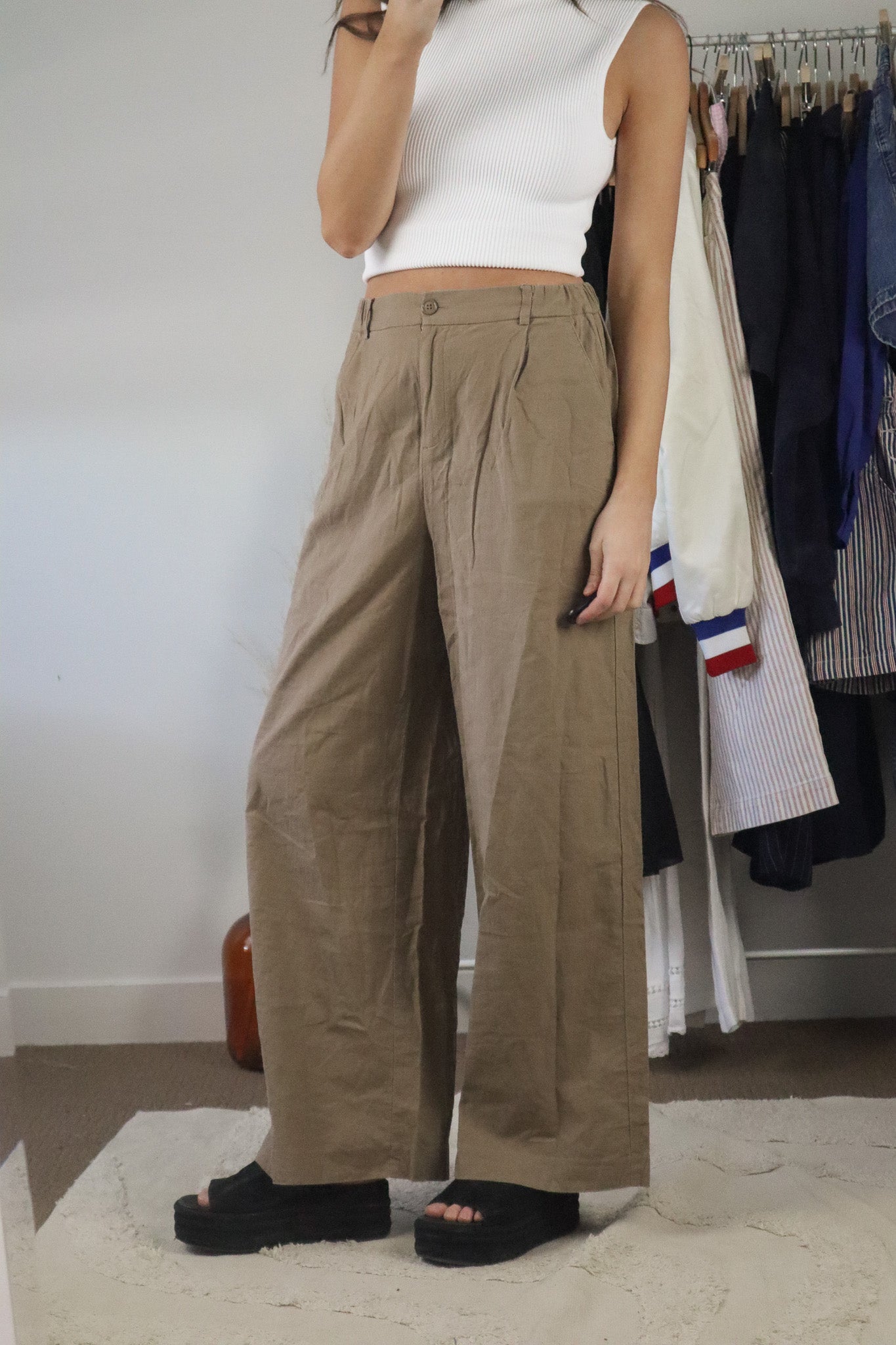 Modern x Linen Blend Pants (M)