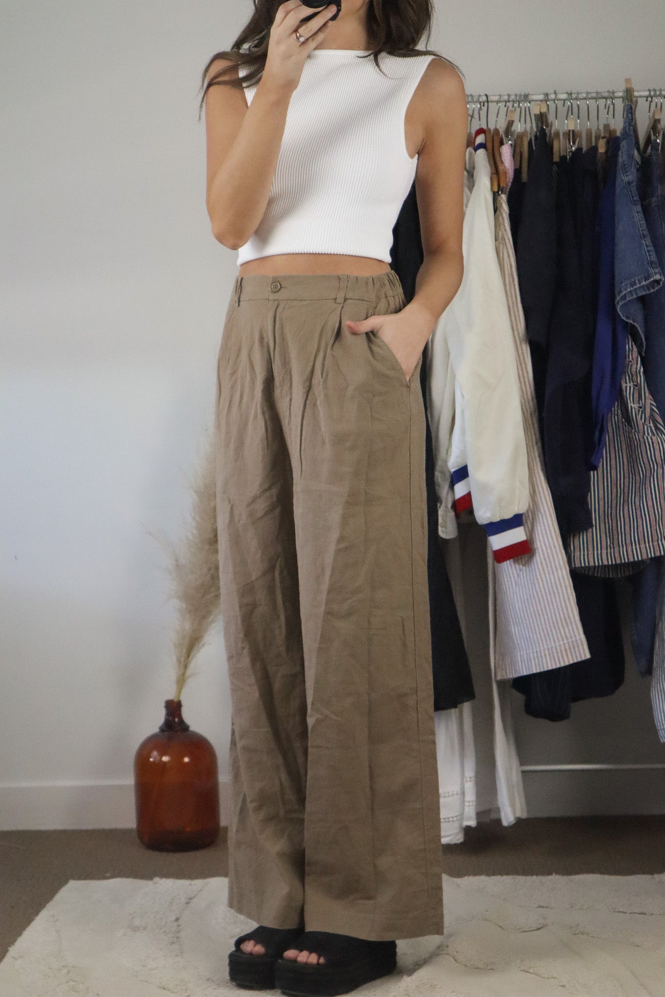 Modern x Linen Blend Pants (M)