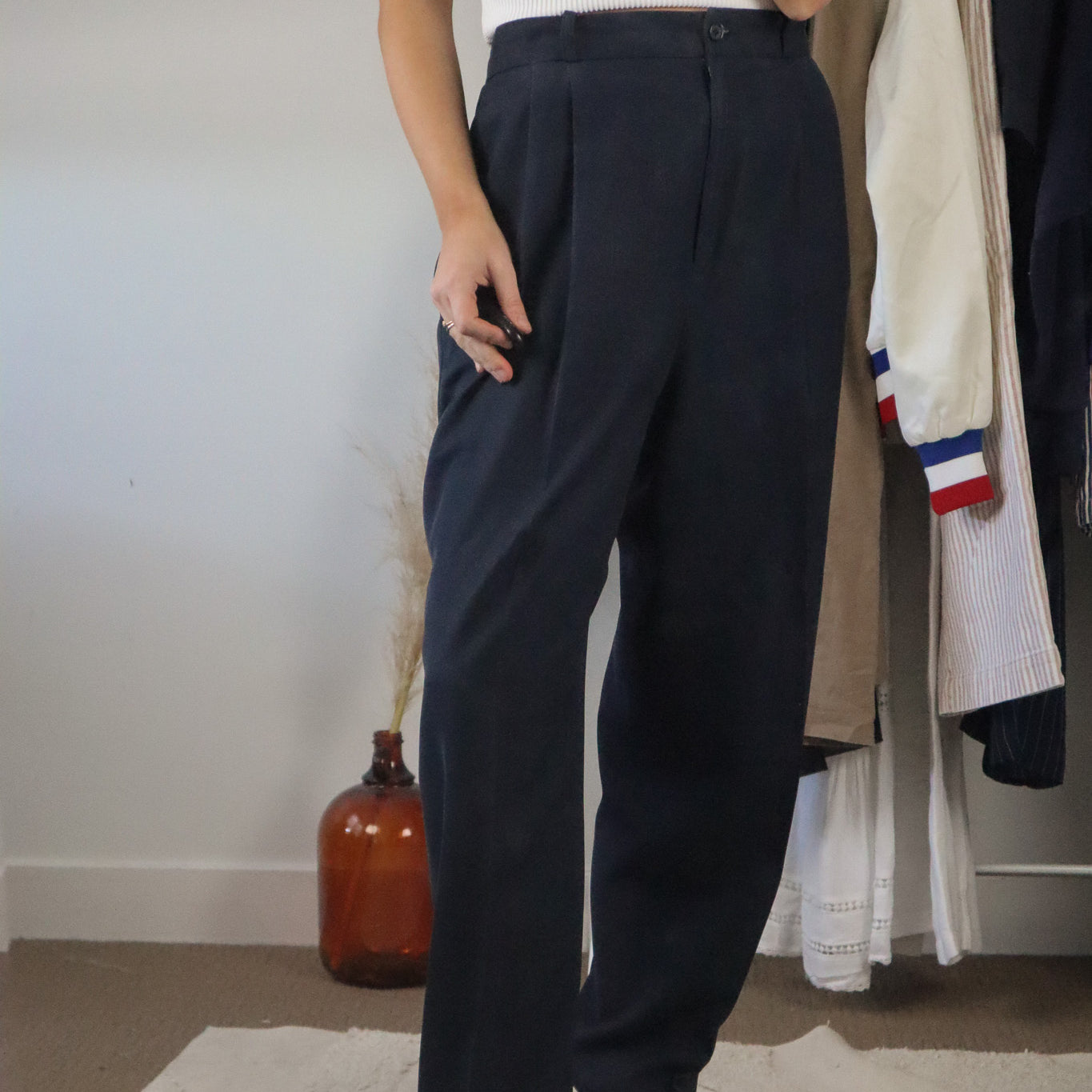 Vintage x Wool Blend Light-Weight Trousers (10/12)