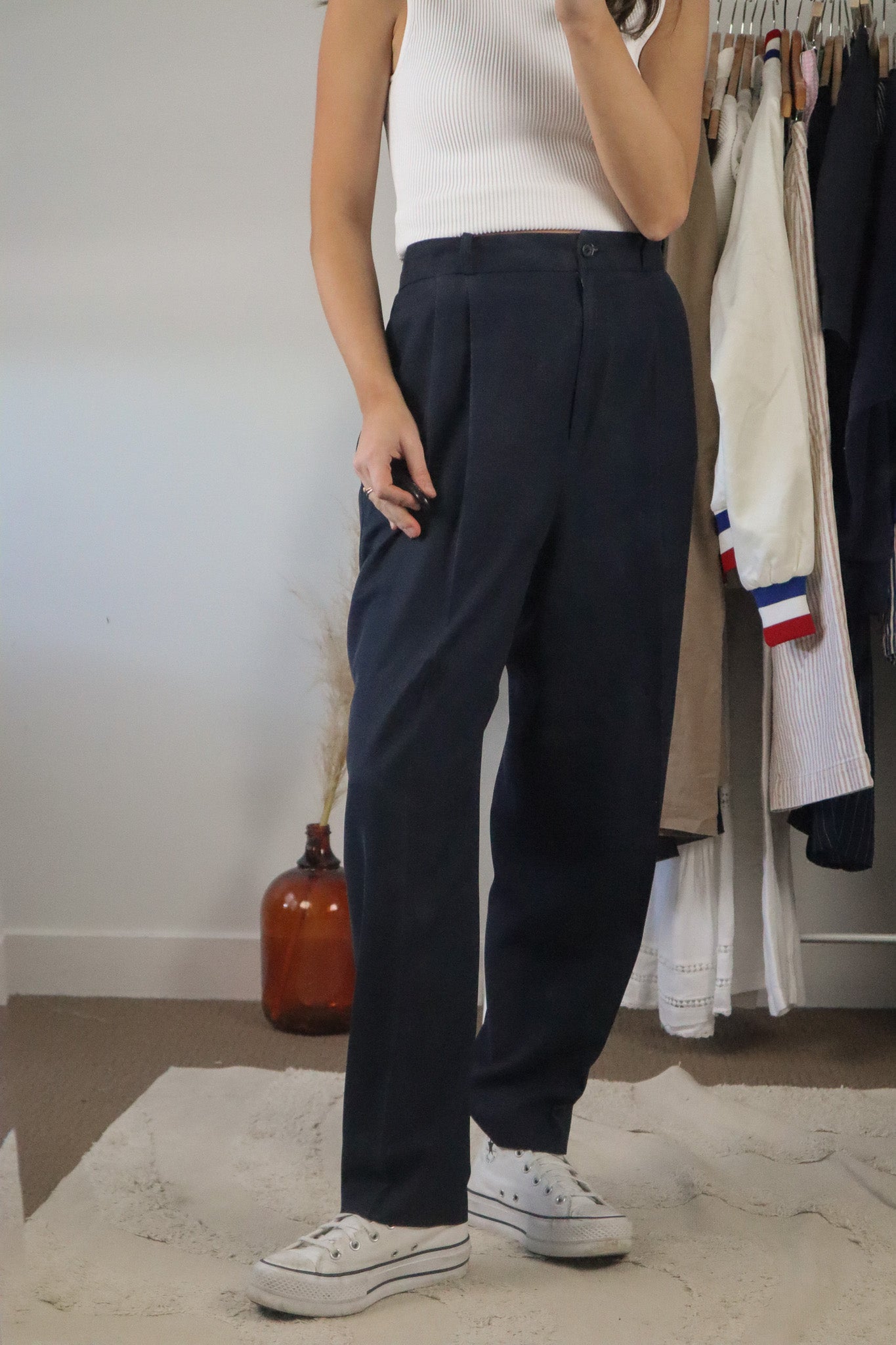 Vintage x Wool Blend Light-Weight Trousers (10/12)