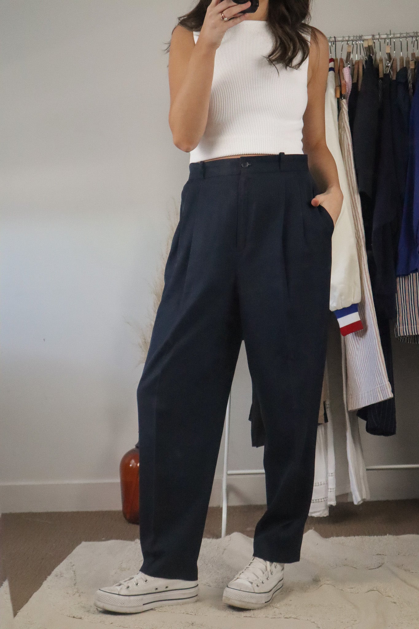 Vintage x Wool Blend Light-Weight Trousers (10/12)