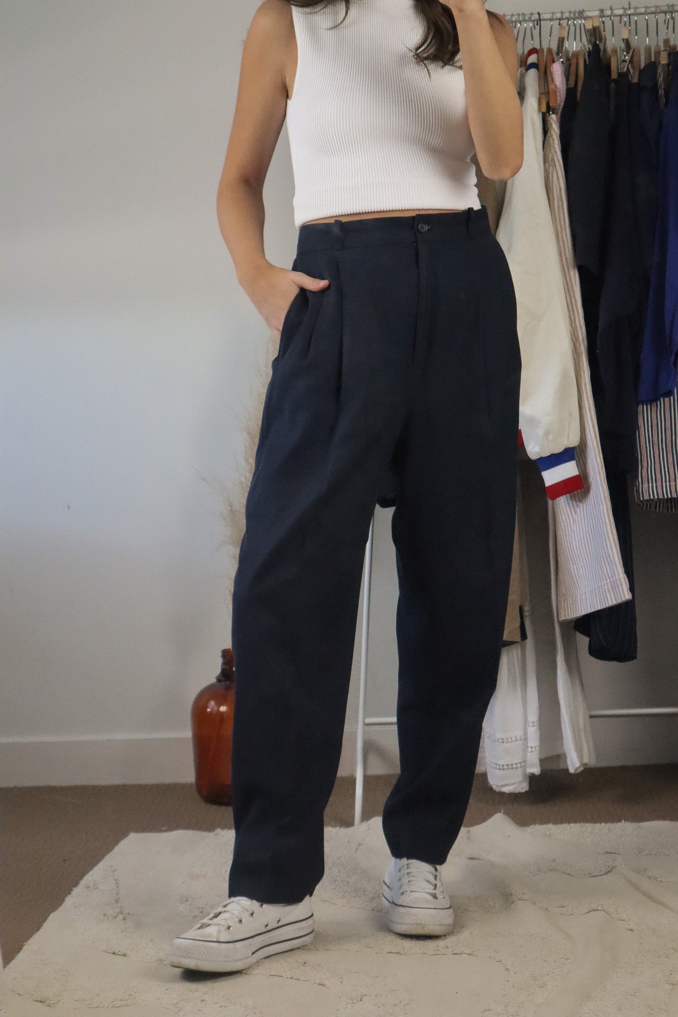 Vintage x Wool Blend Light-Weight Trousers (10/12)