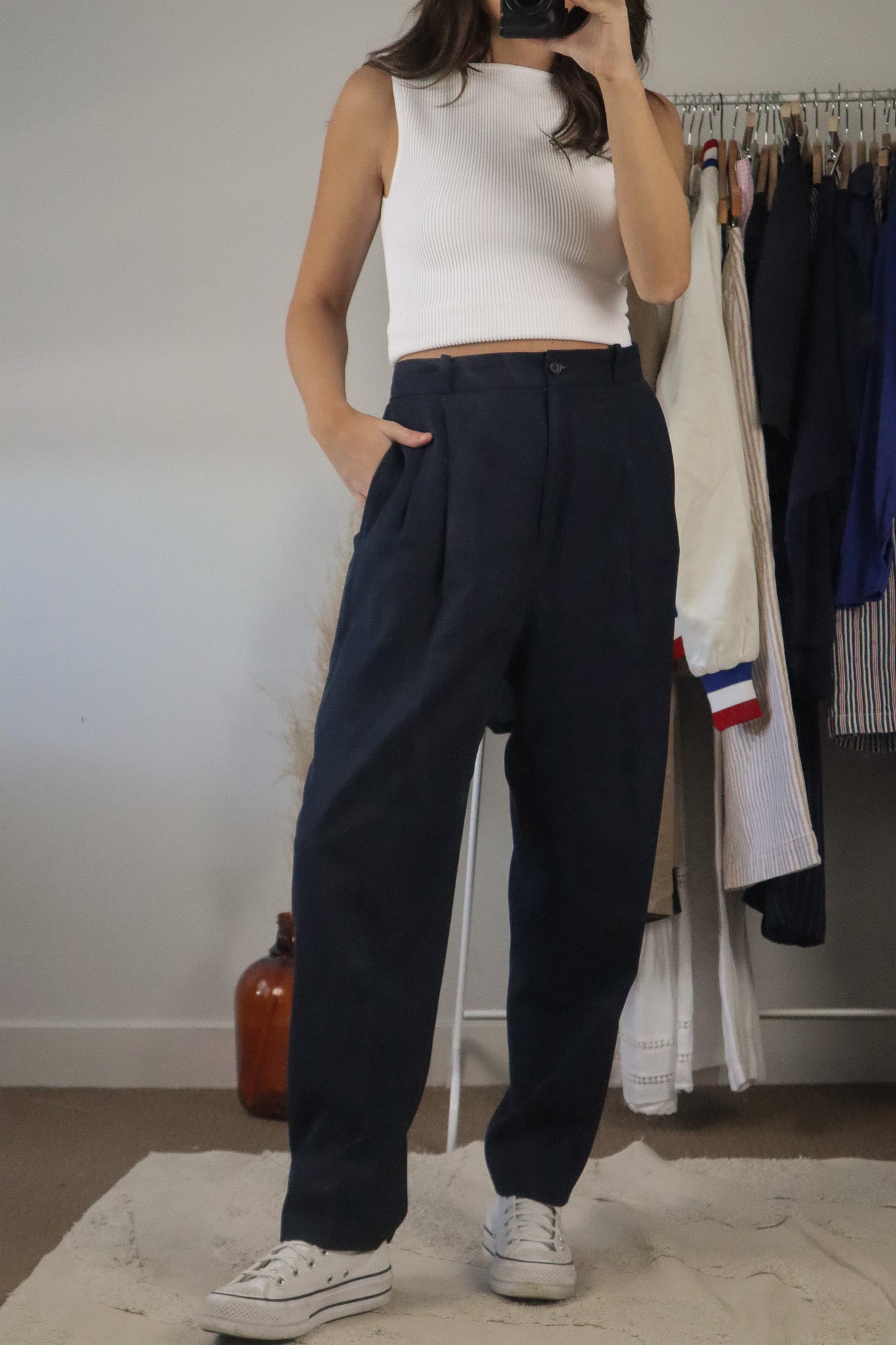 Vintage x Wool Blend Light-Weight Trousers (10/12)