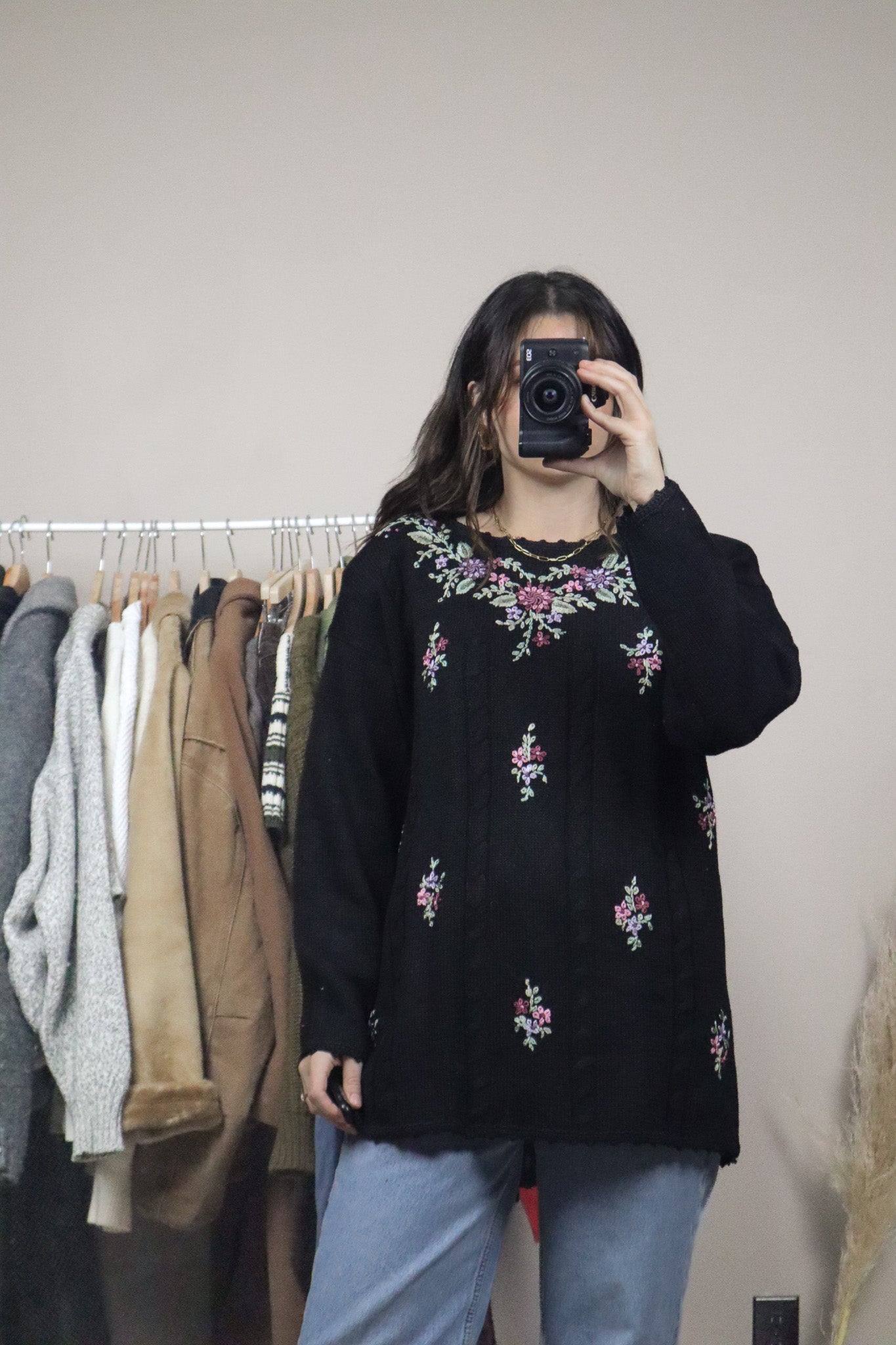 Vintage x Deadstock x Knit Embroidered Sweater (M/L)