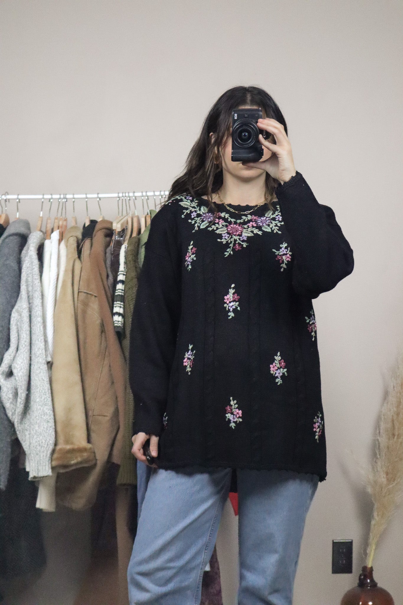 Vintage x Deadstock x Knit Embroidered Sweater (M/L)