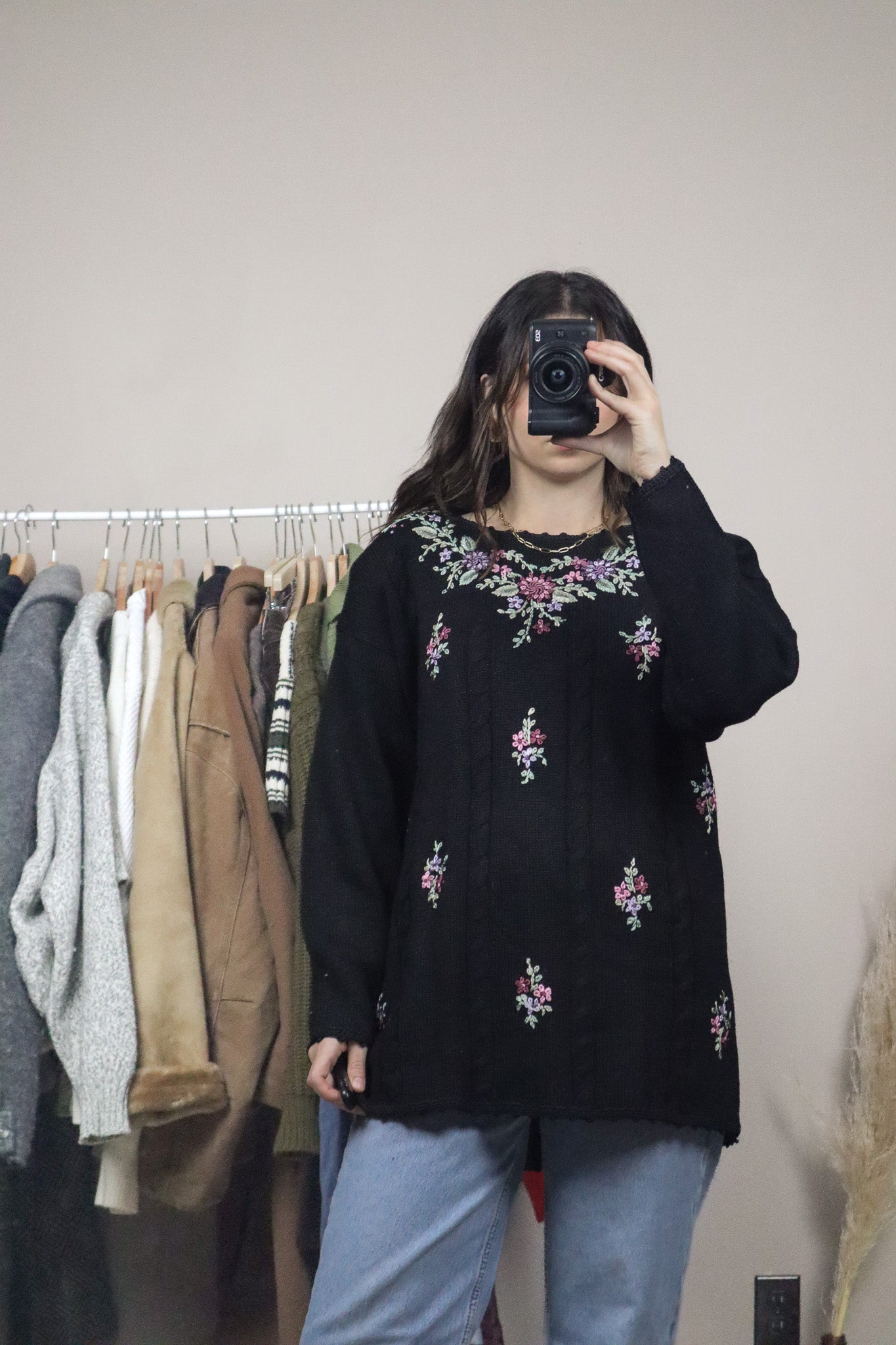 Vintage x Deadstock x Knit Embroidered Sweater (M/L)