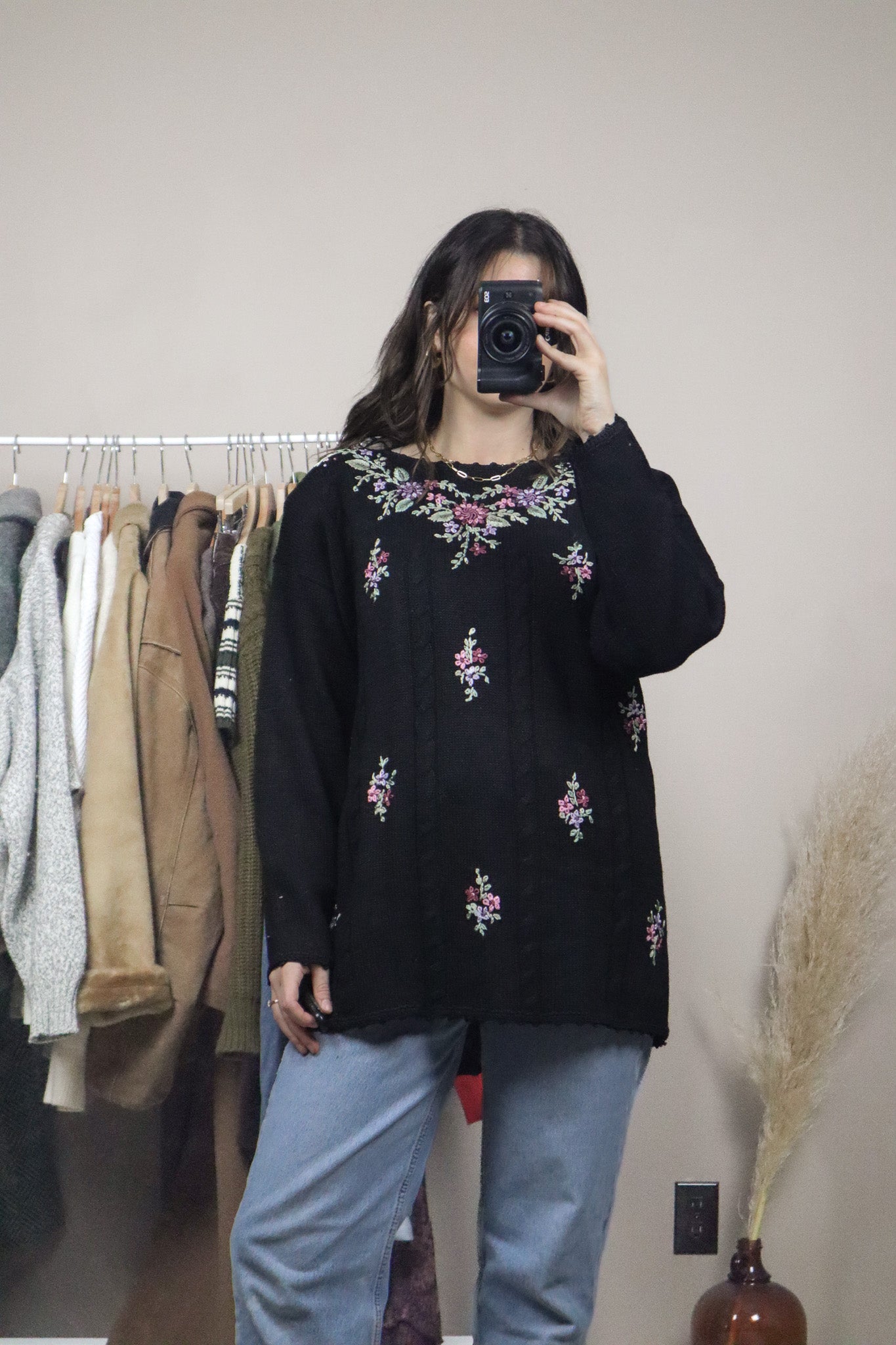 Vintage x Deadstock x Knit Embroidered Sweater (M/L)