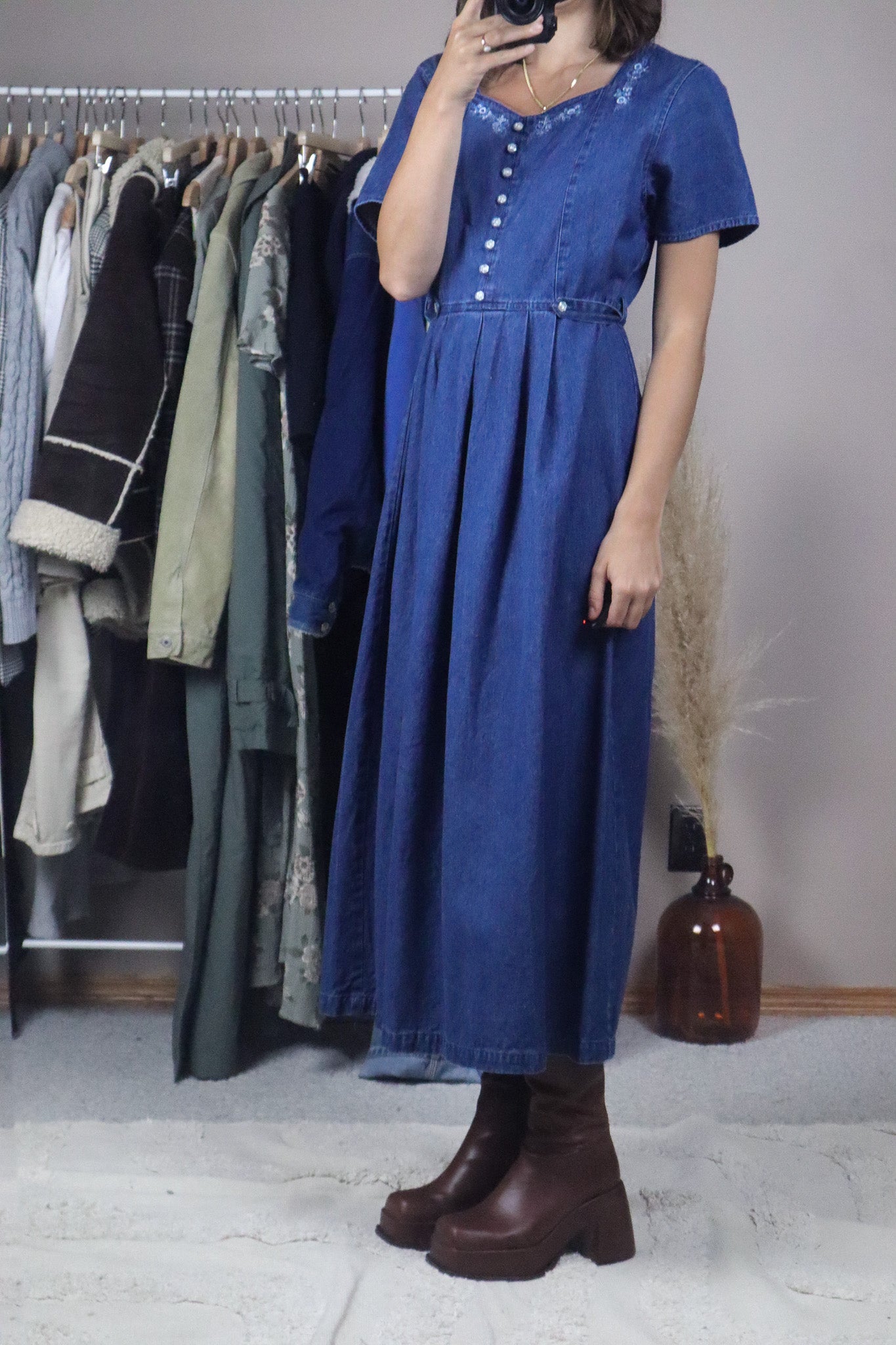 Vintage x Denim Maxi Dress (8)
