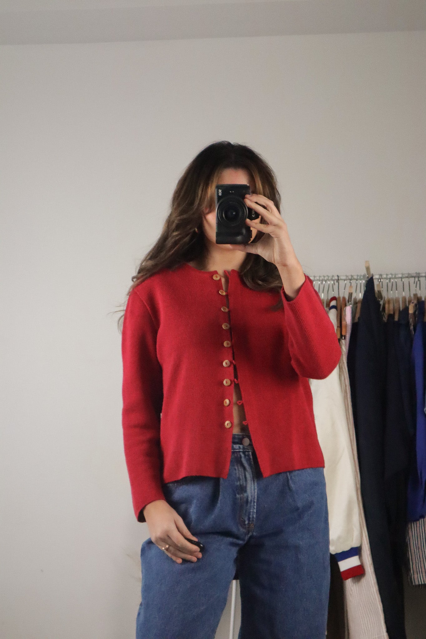 Vintage x Linen Blend Cardigan (S)