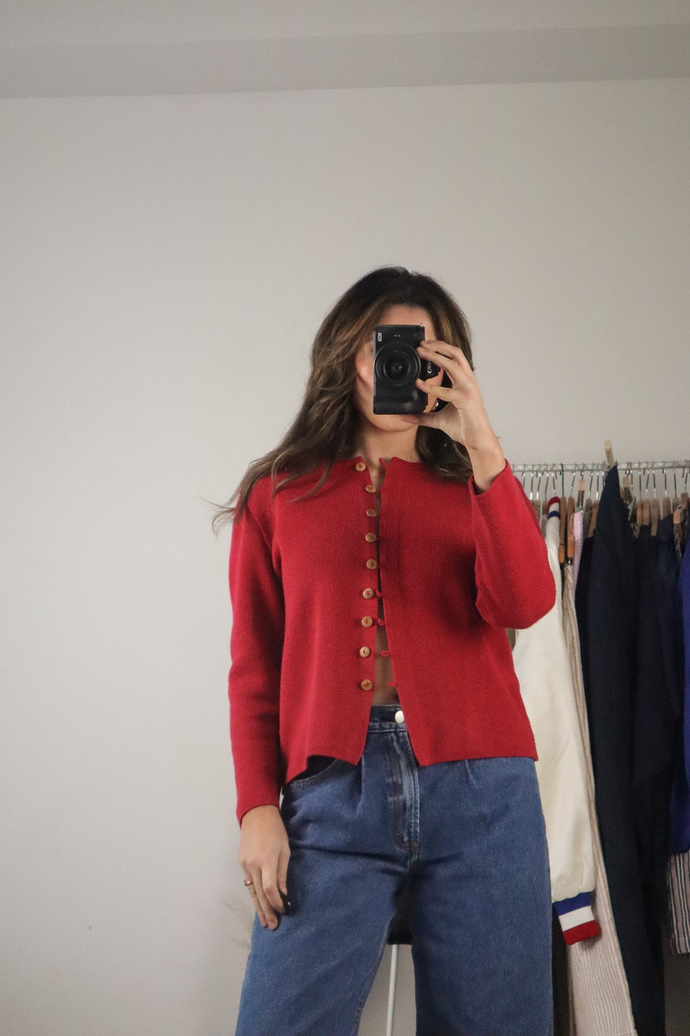 Vintage x Linen Blend Cardigan (S)