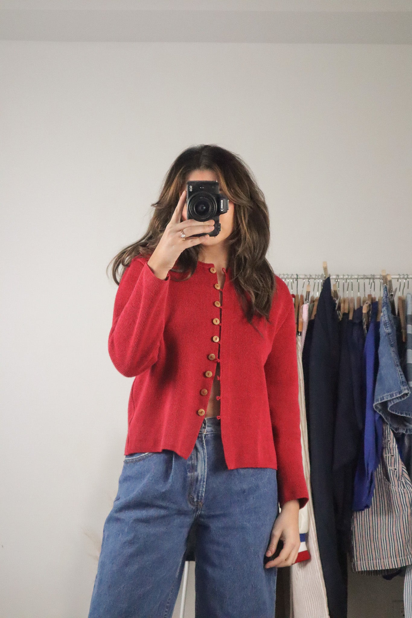 Vintage x Linen Blend Cardigan (S)