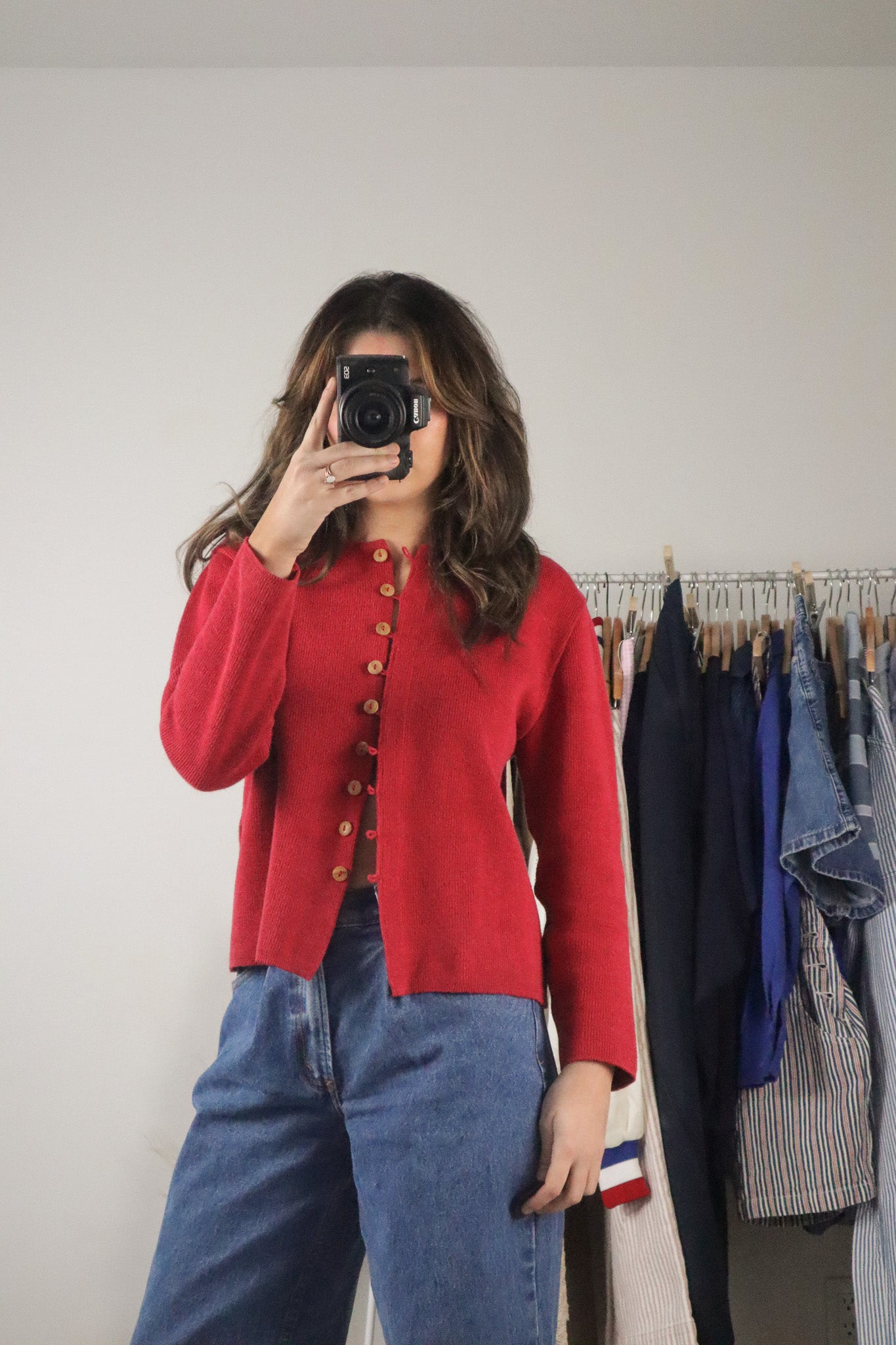 Vintage x Linen Blend Cardigan (S)