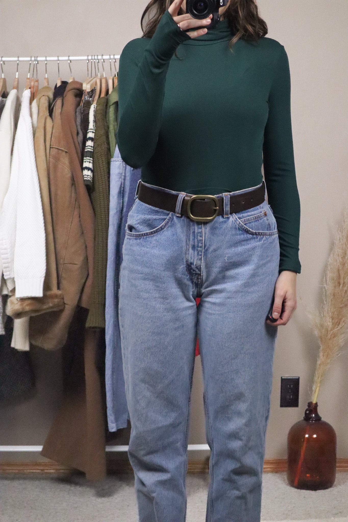 Vintage x Leather Belt (XS)